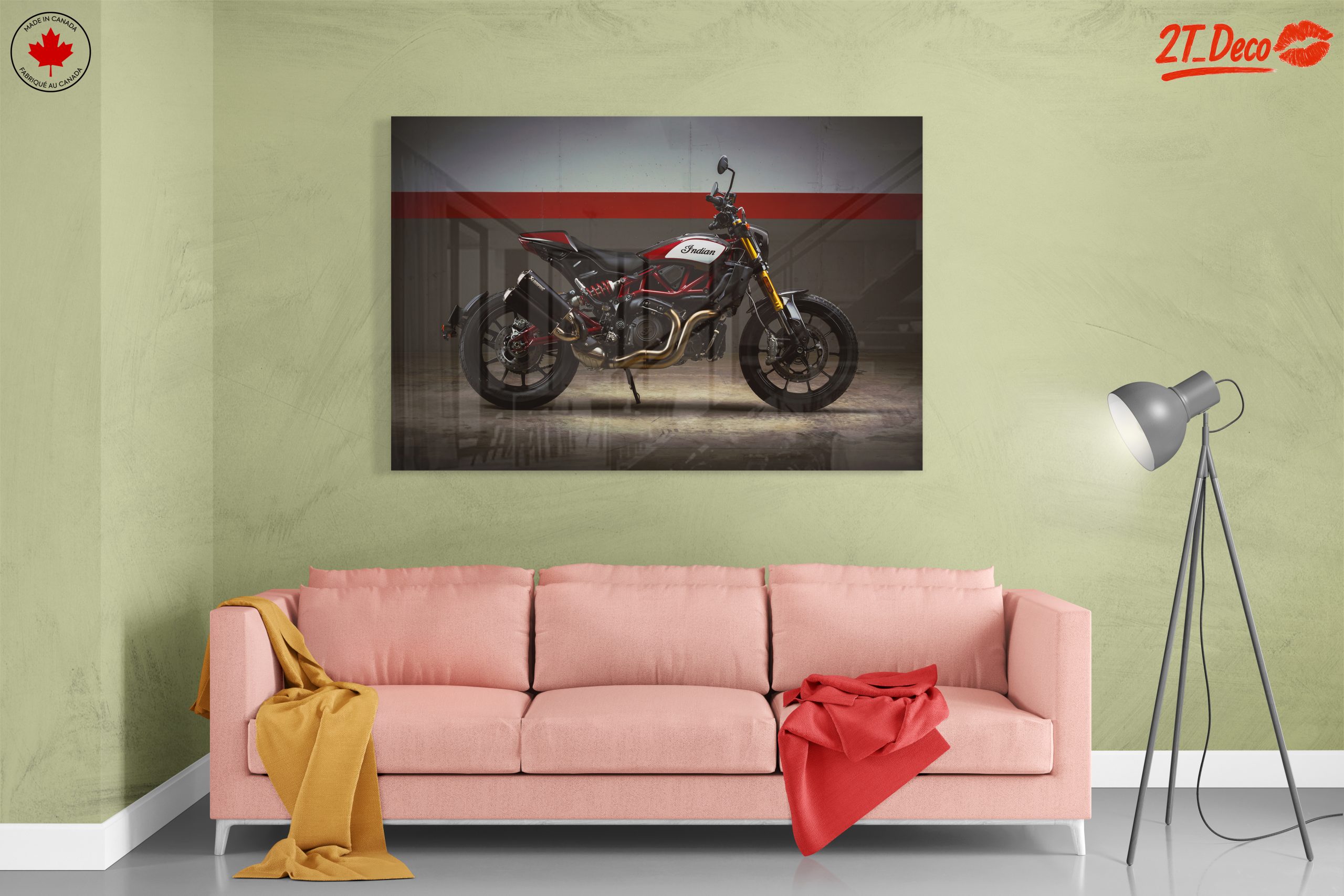 Stylish Indian Motorcycle on Display - Image 7