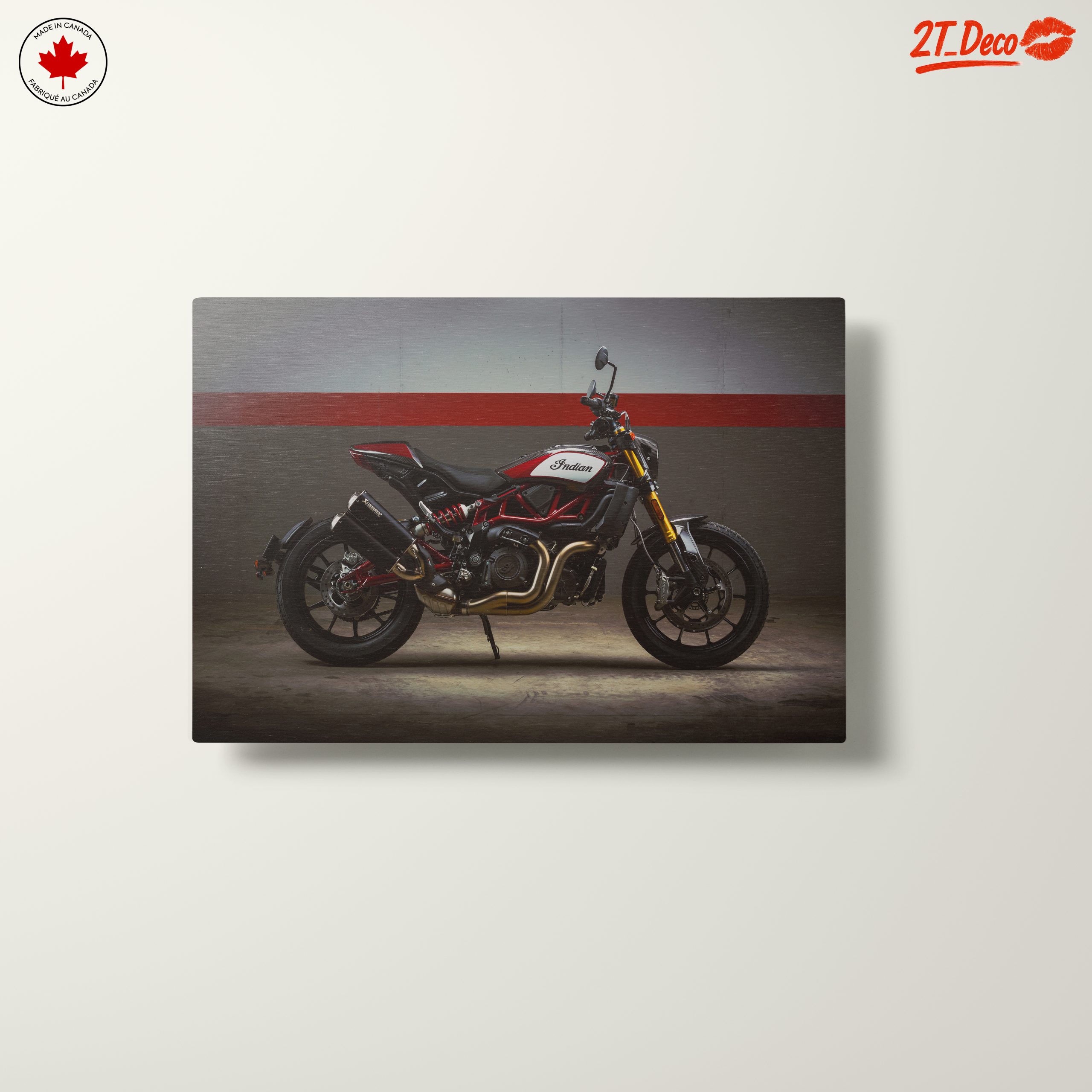 Stylish Indian Motorcycle on Display - Image 10