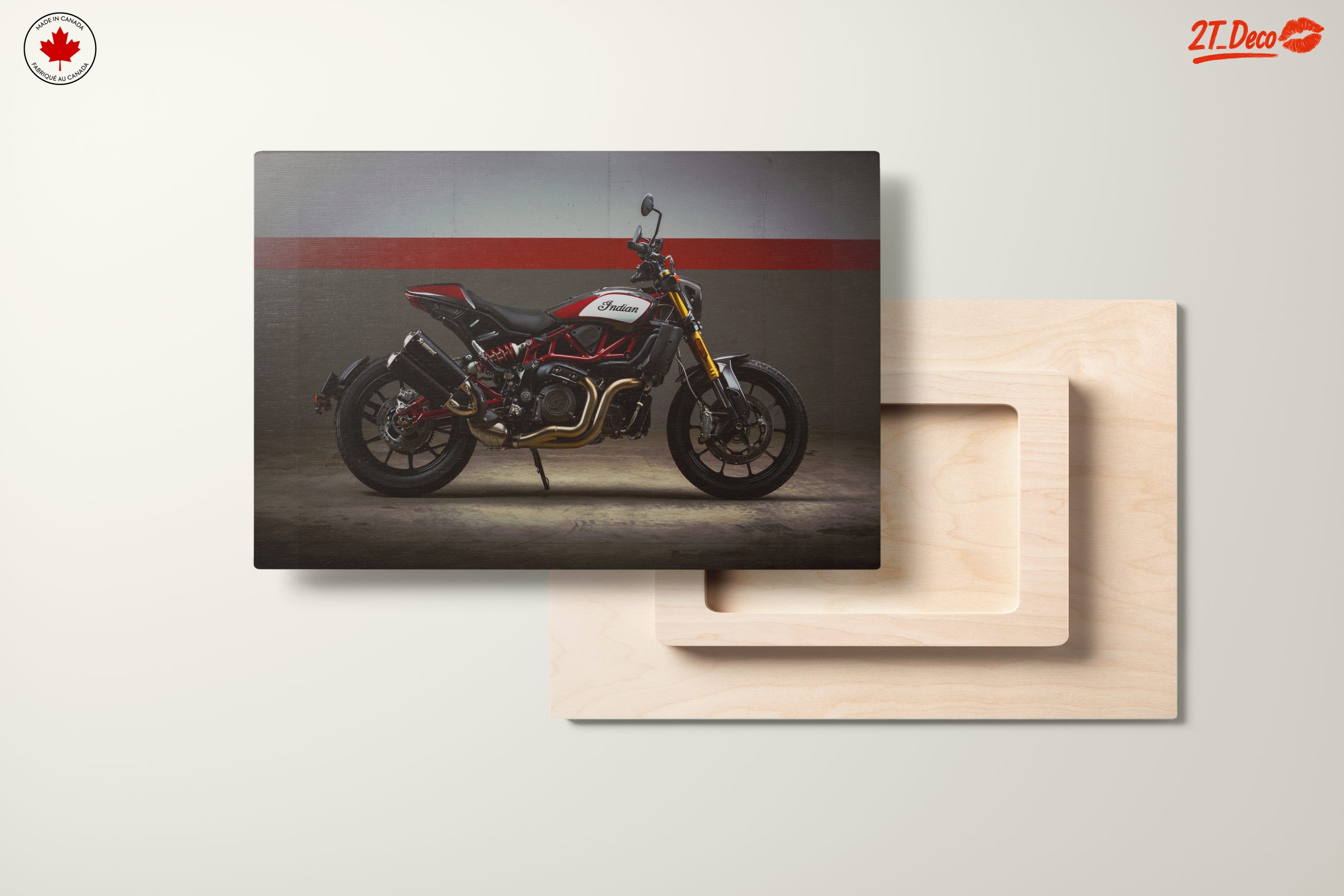 Stylish Indian Motorcycle on Display - Image 11