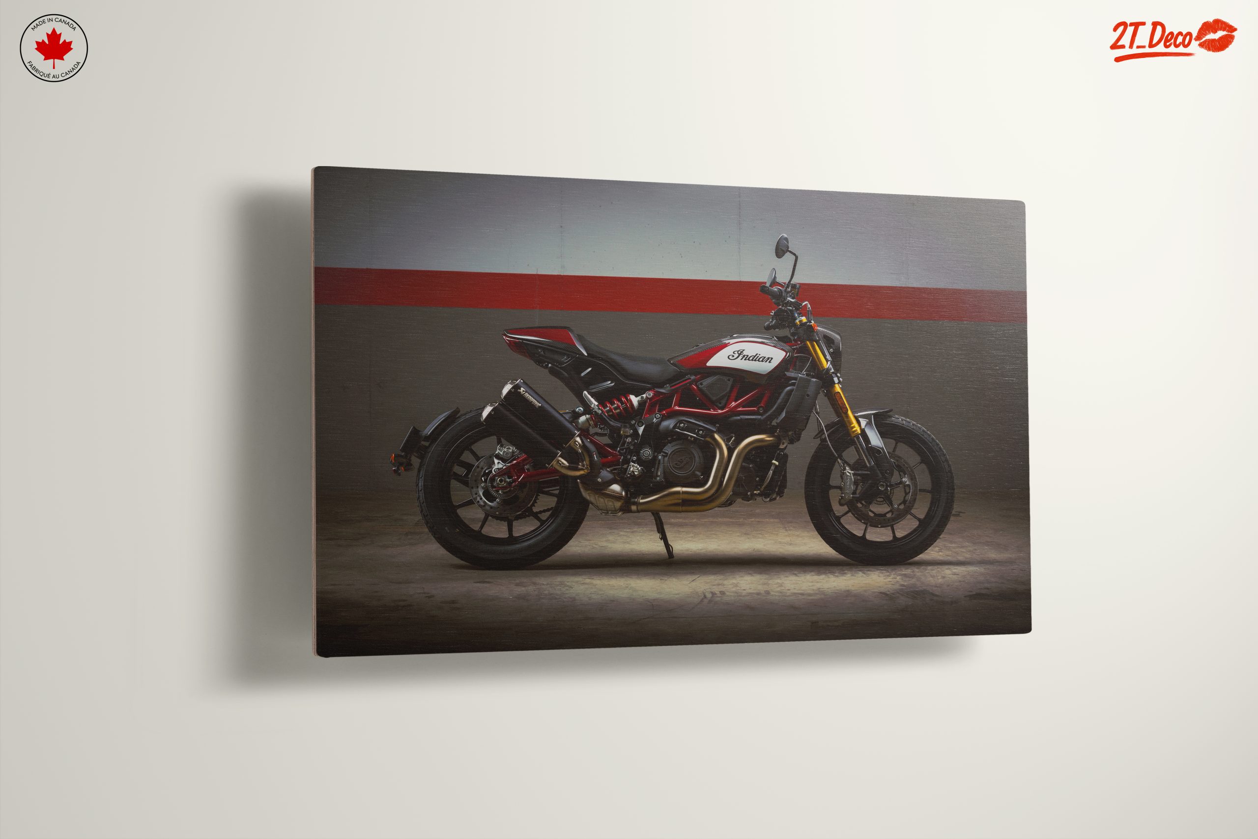 Stylish Indian Motorcycle on Display - Image 13
