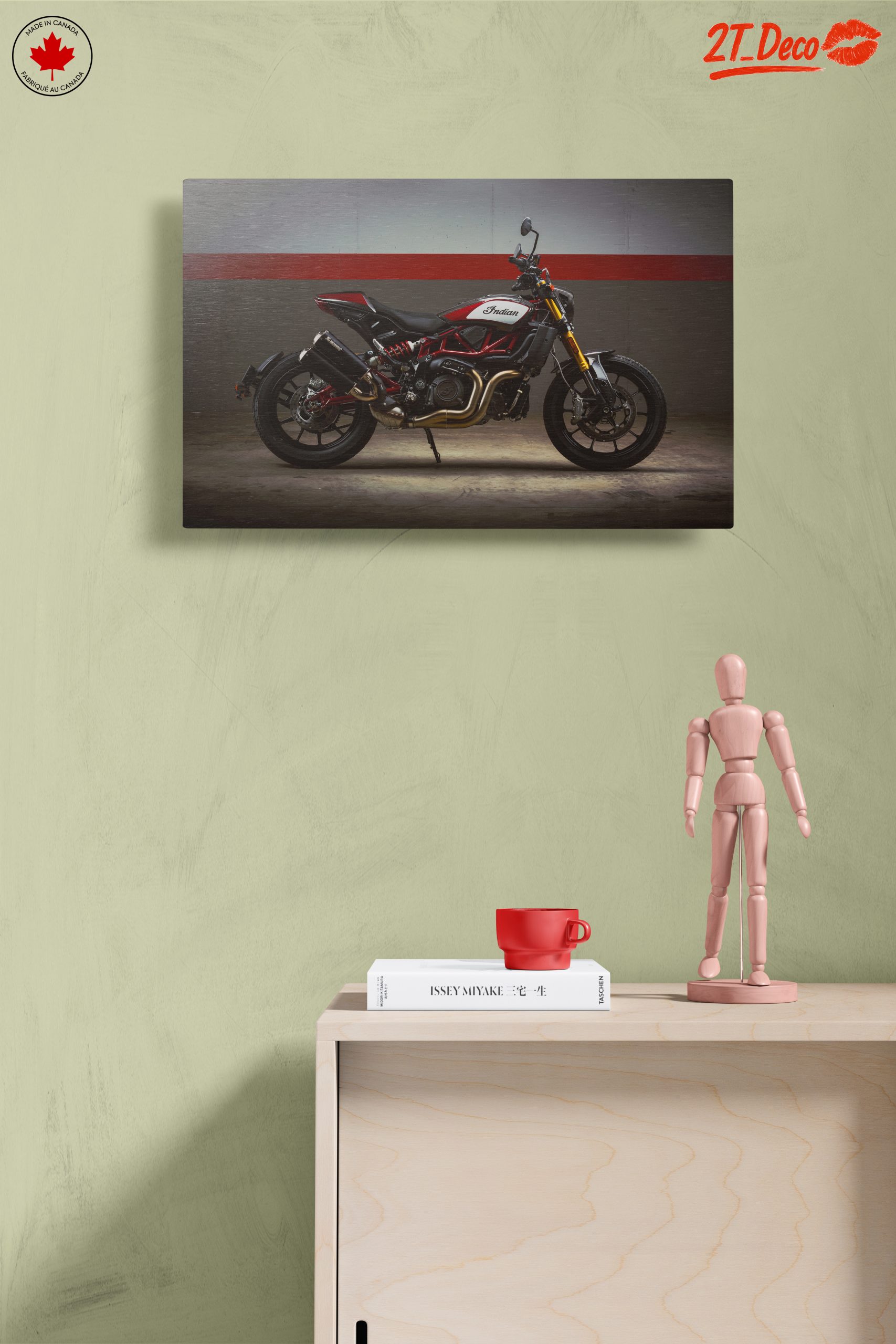 Stylish Indian Motorcycle on Display - Image 14