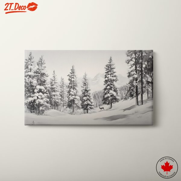 Serene Winter Landscape with Snowy Trees 7