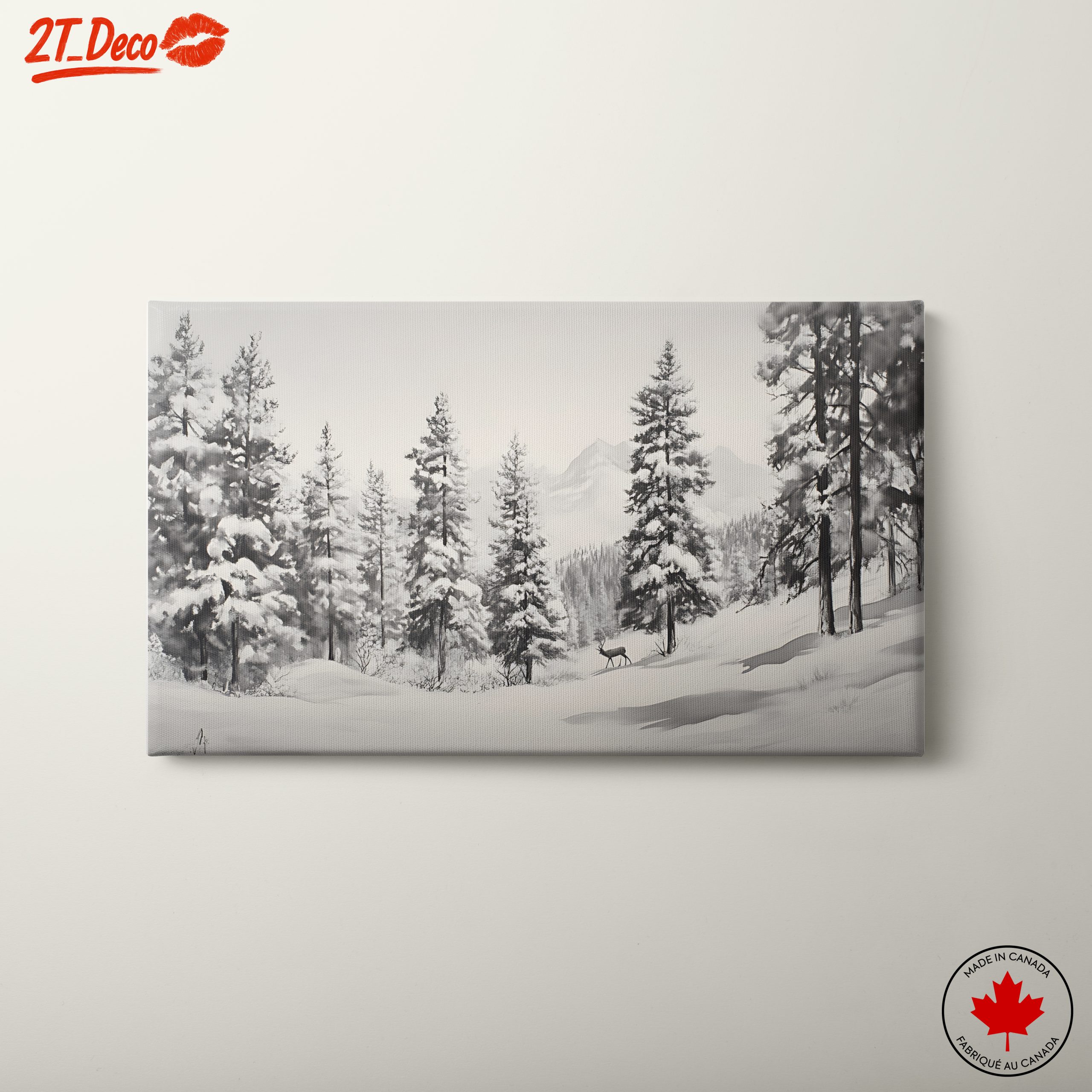Serene Winter Landscape with Snowy Trees 7