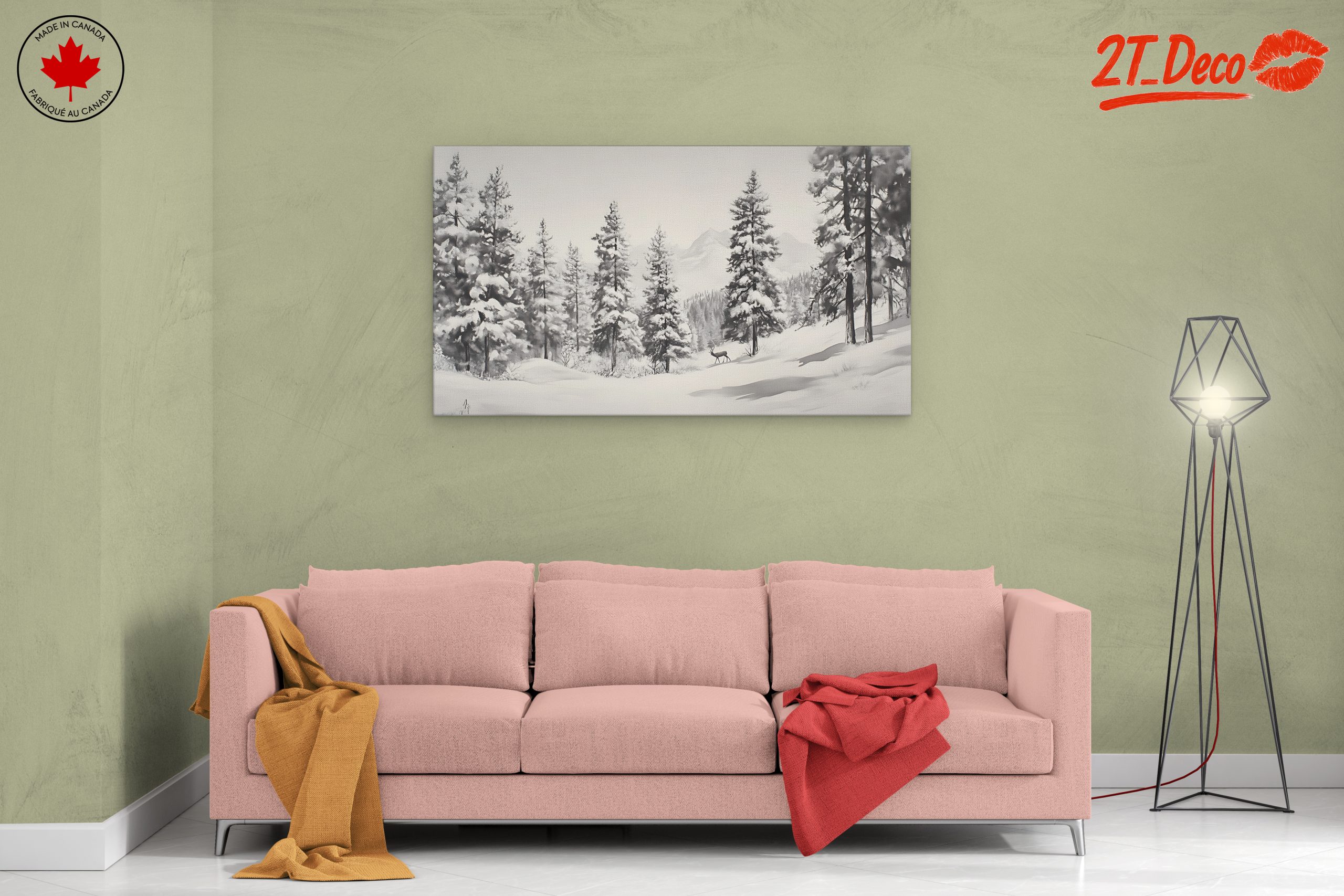Serene Winter Landscape with Snowy Trees 7 - Image 2