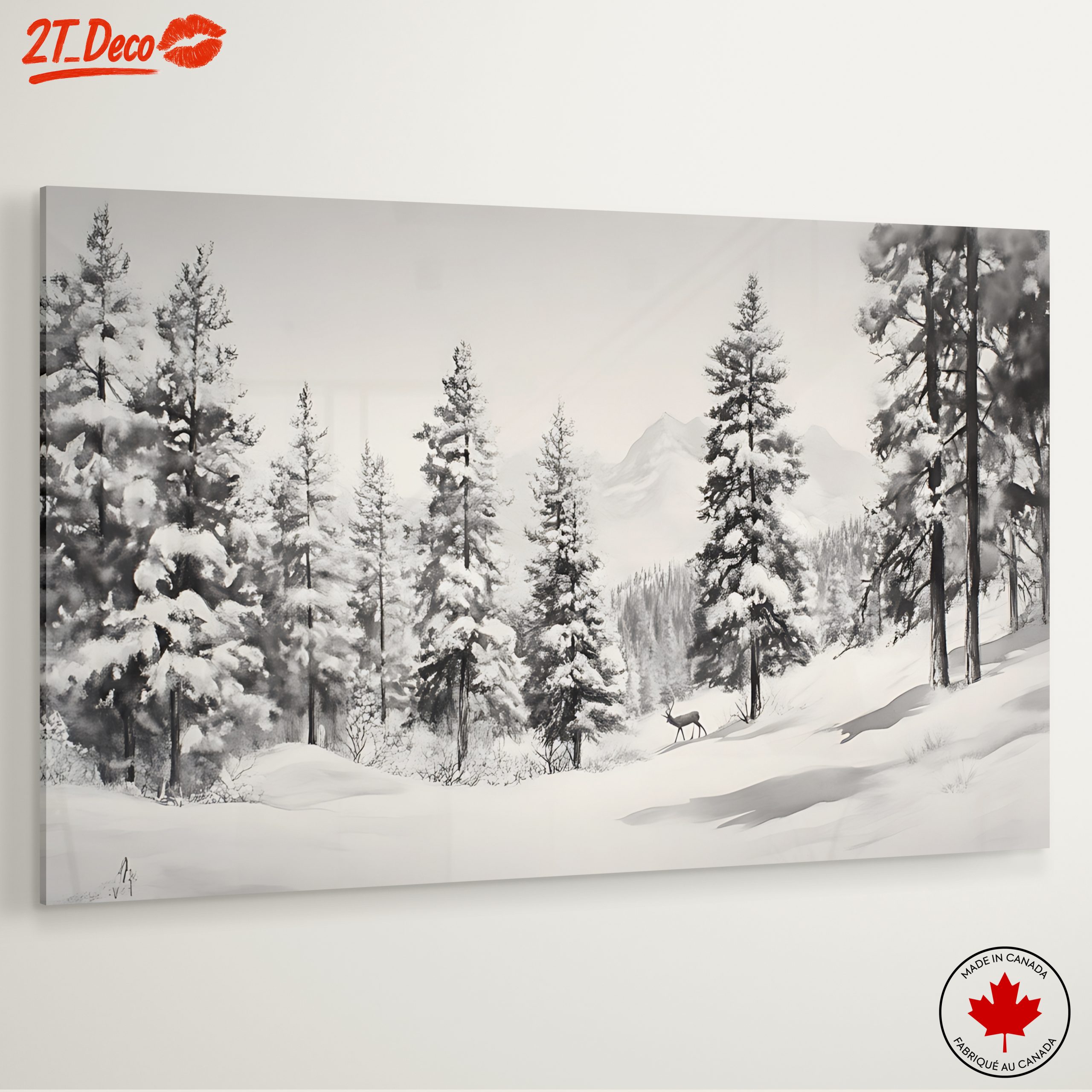 Serene Winter Landscape with Snowy Trees 7 - Image 6