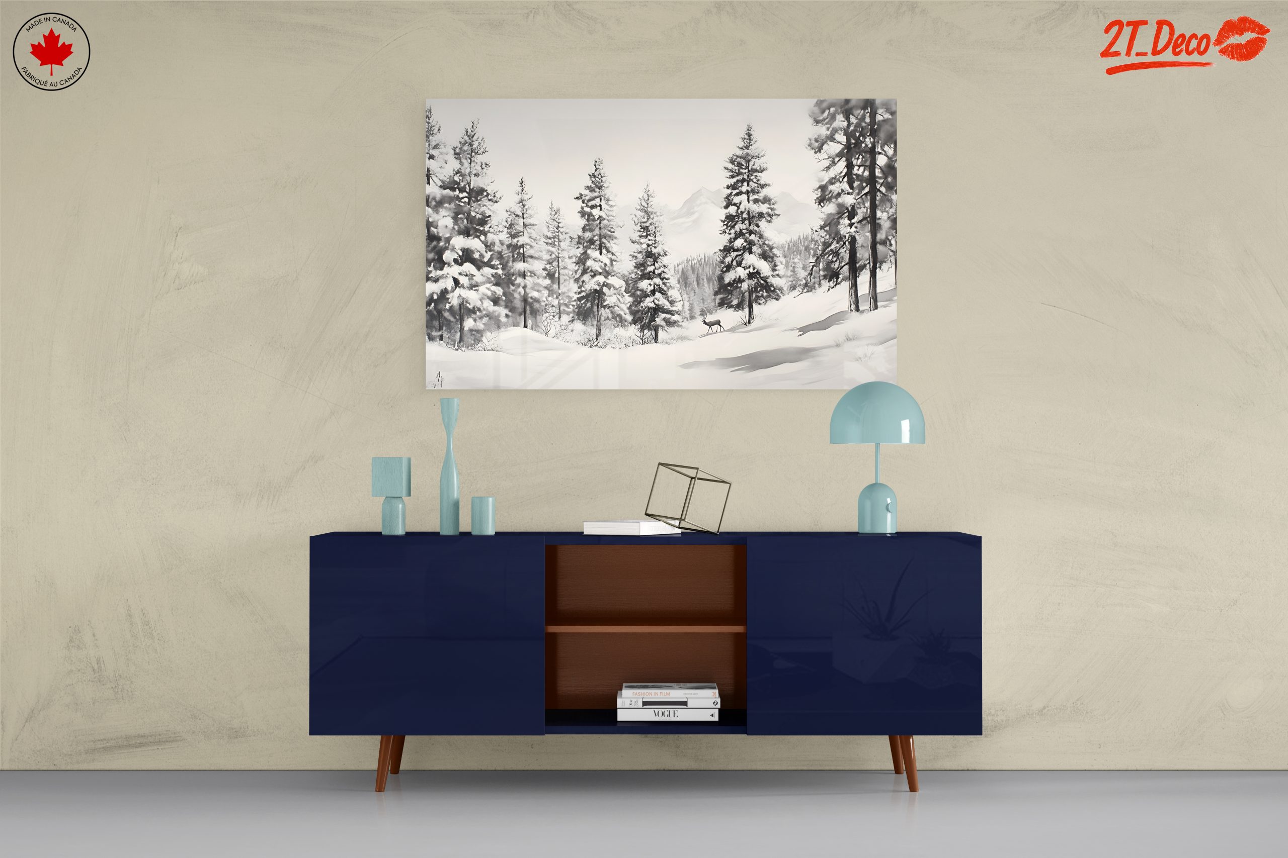 Serene Winter Landscape with Snowy Trees 7 - Image 8