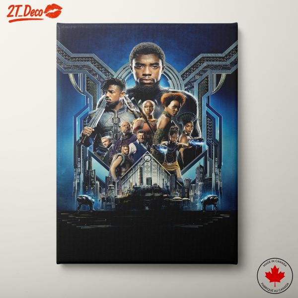 Black Panther Movie Art Featuring Iconic Characters