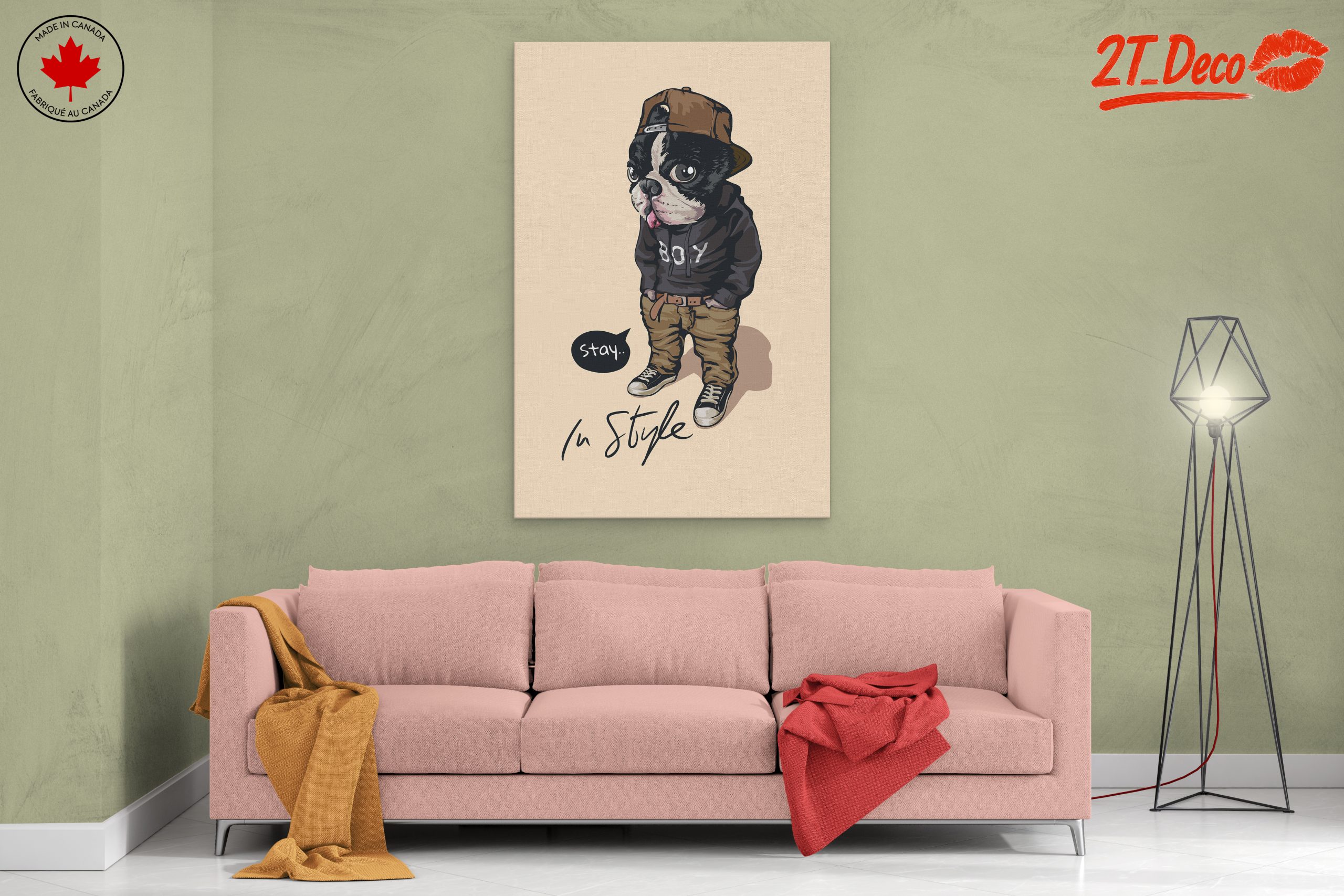 Stylish Dog Illustration with Attitude - Image 2