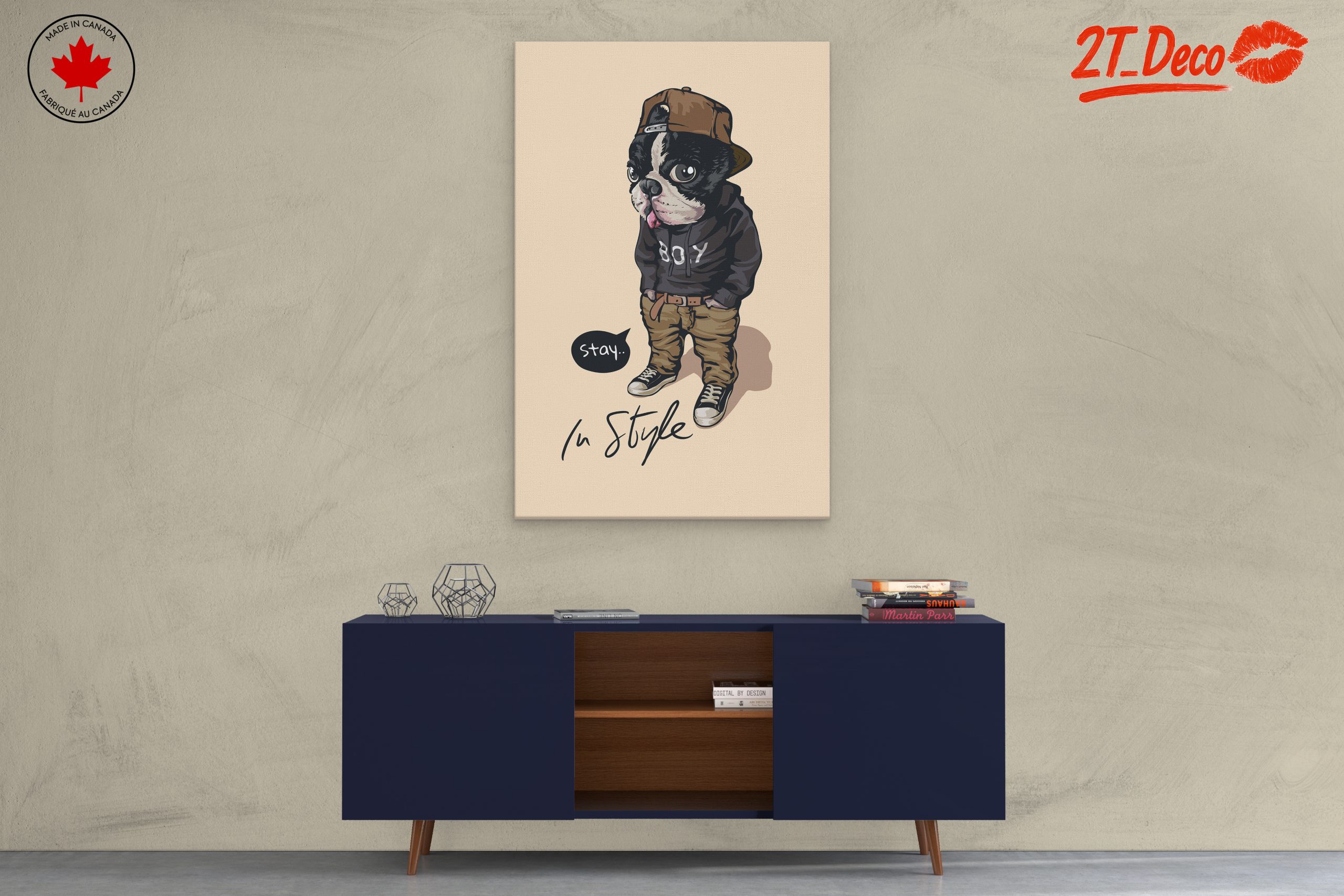 Stylish Dog Illustration with Attitude - Image 3