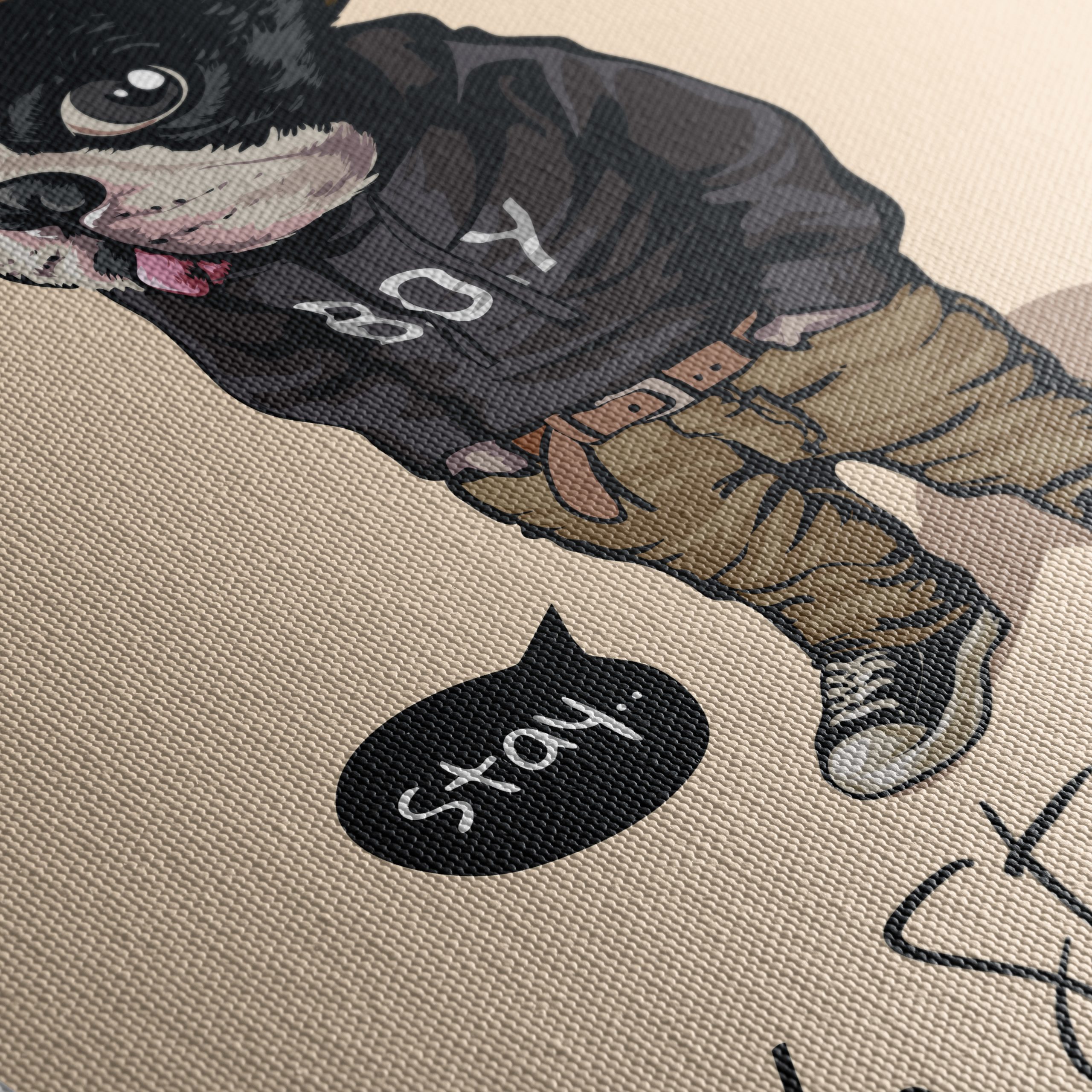 Stylish Dog Illustration with Attitude - Image 5