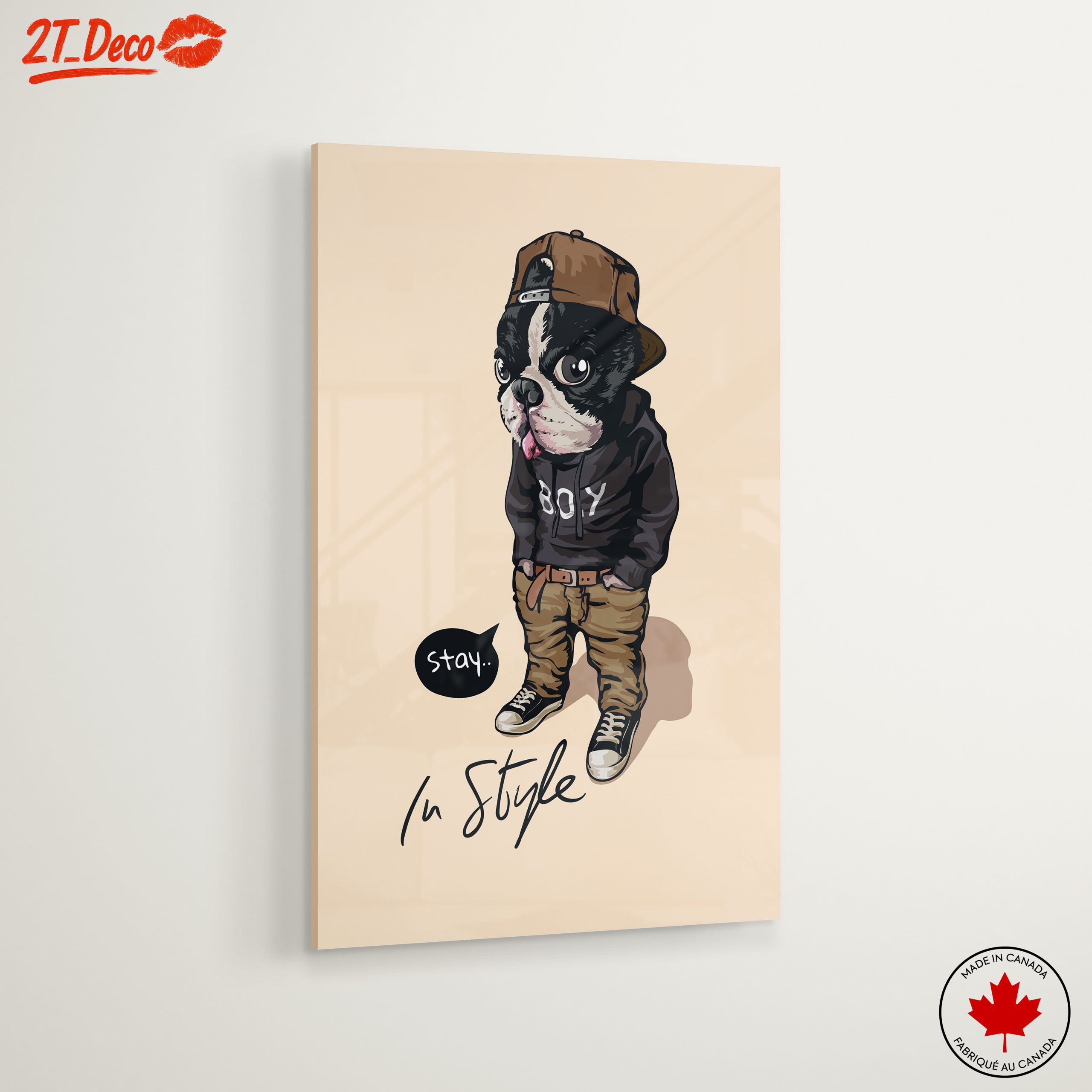 Stylish Dog Illustration with Attitude - Image 6