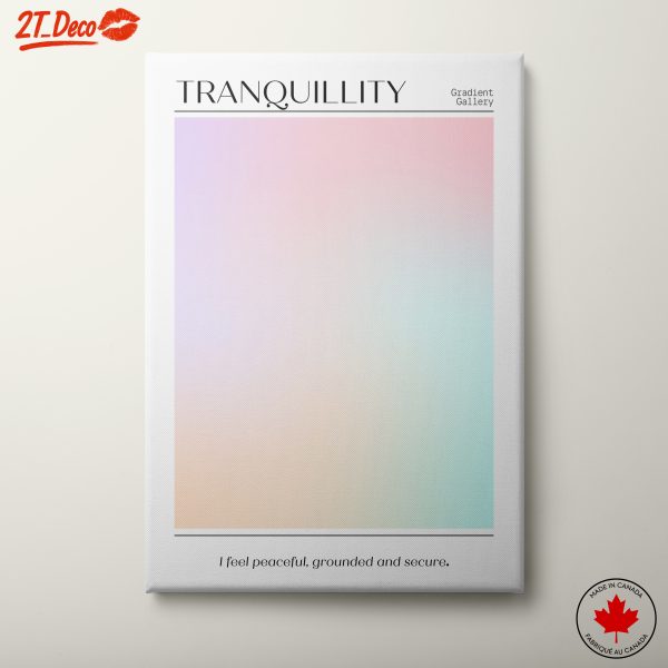 Tranquil Gradient Art for Peaceful Spaces