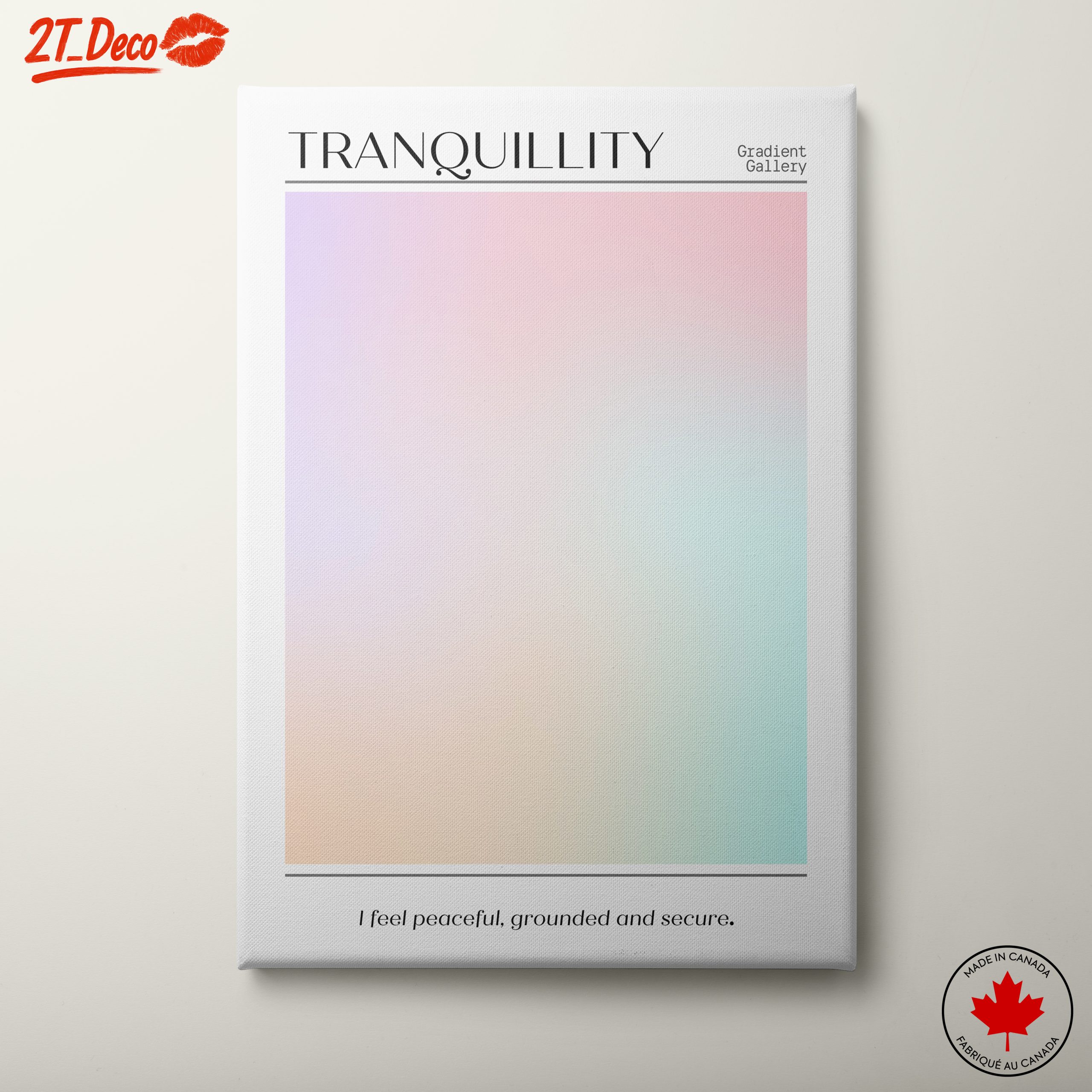 Tranquil Gradient Art for Peaceful Spaces