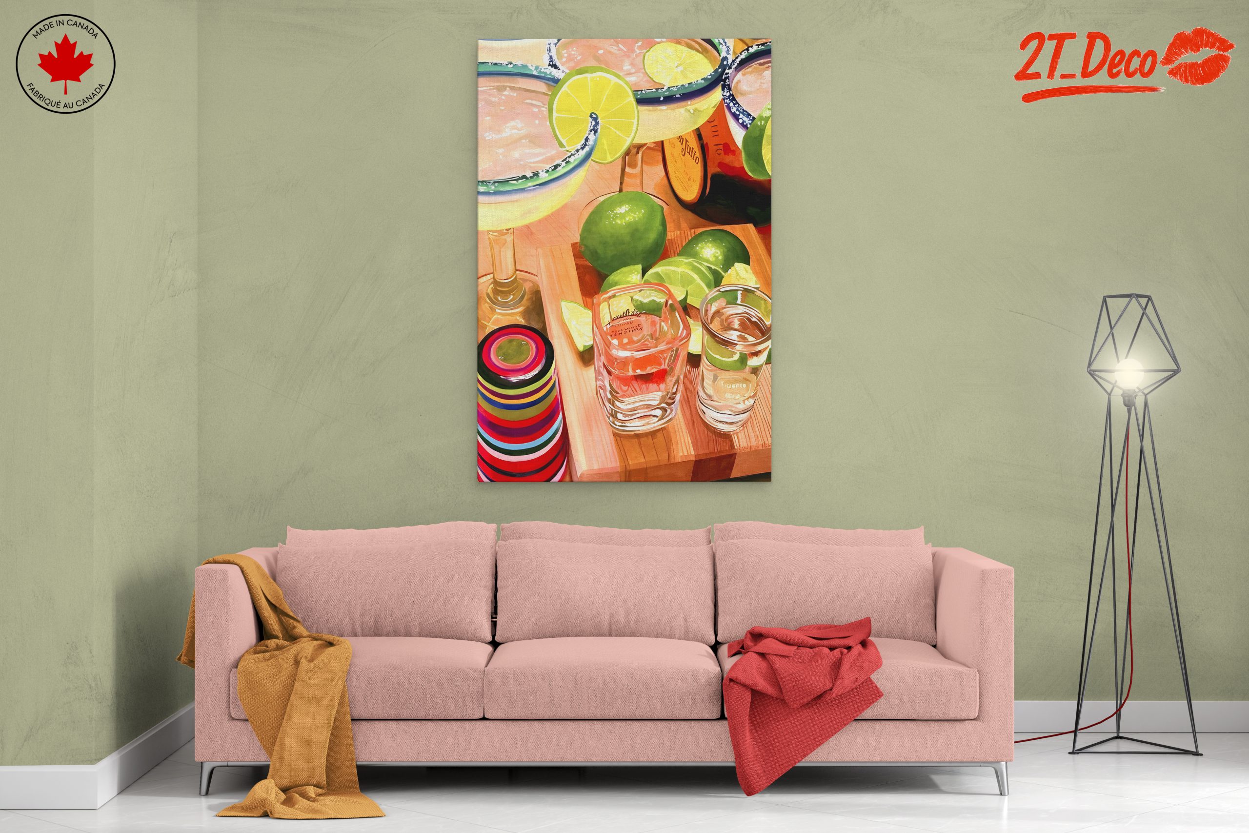 Vibrant Cocktail Abstract Art - Image 2