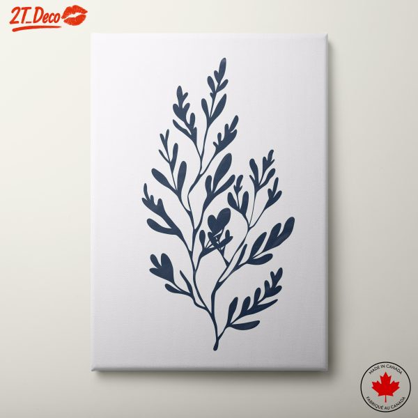 Stylized Botanical Leaf Illustration