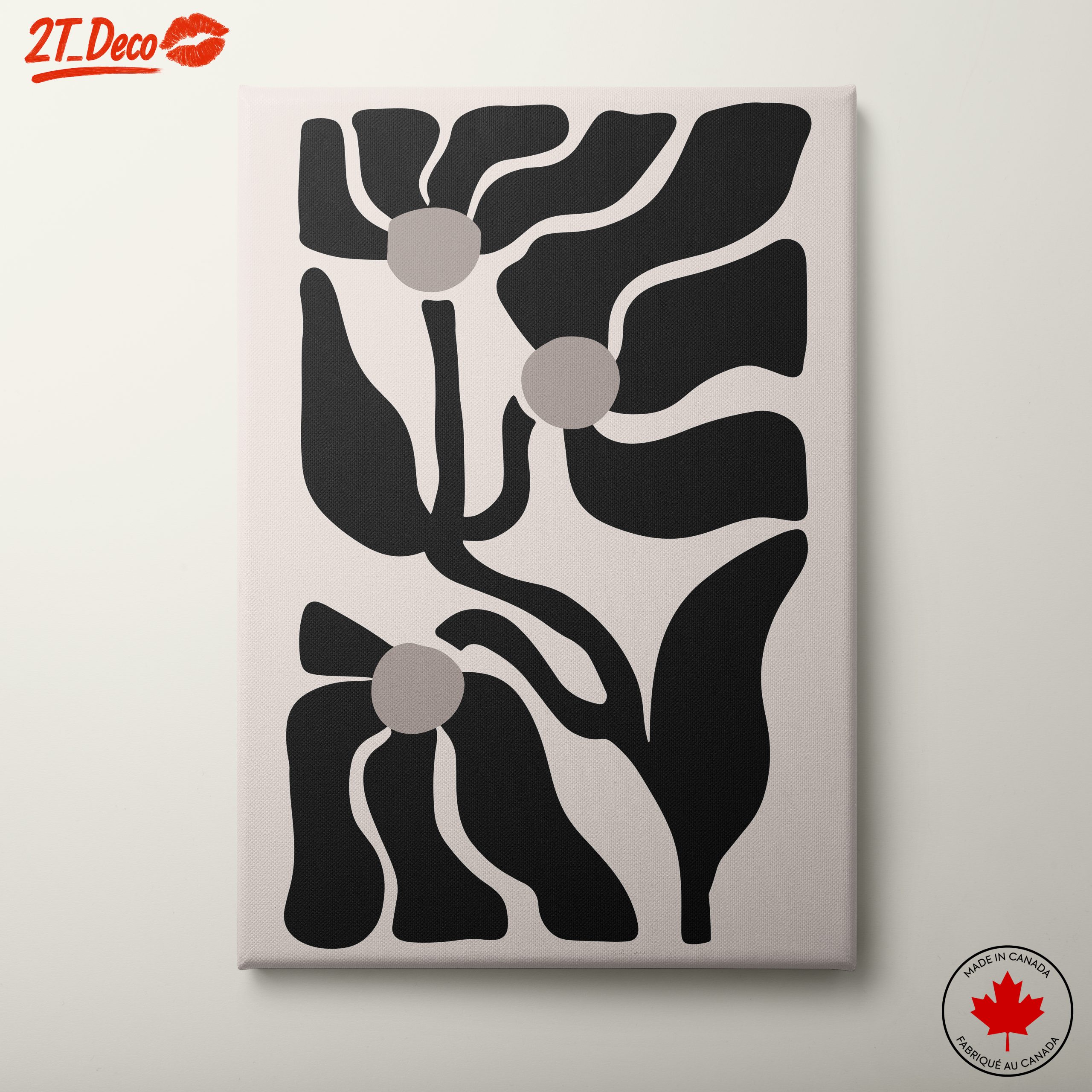 Stylized Abstract Floral Wall Art