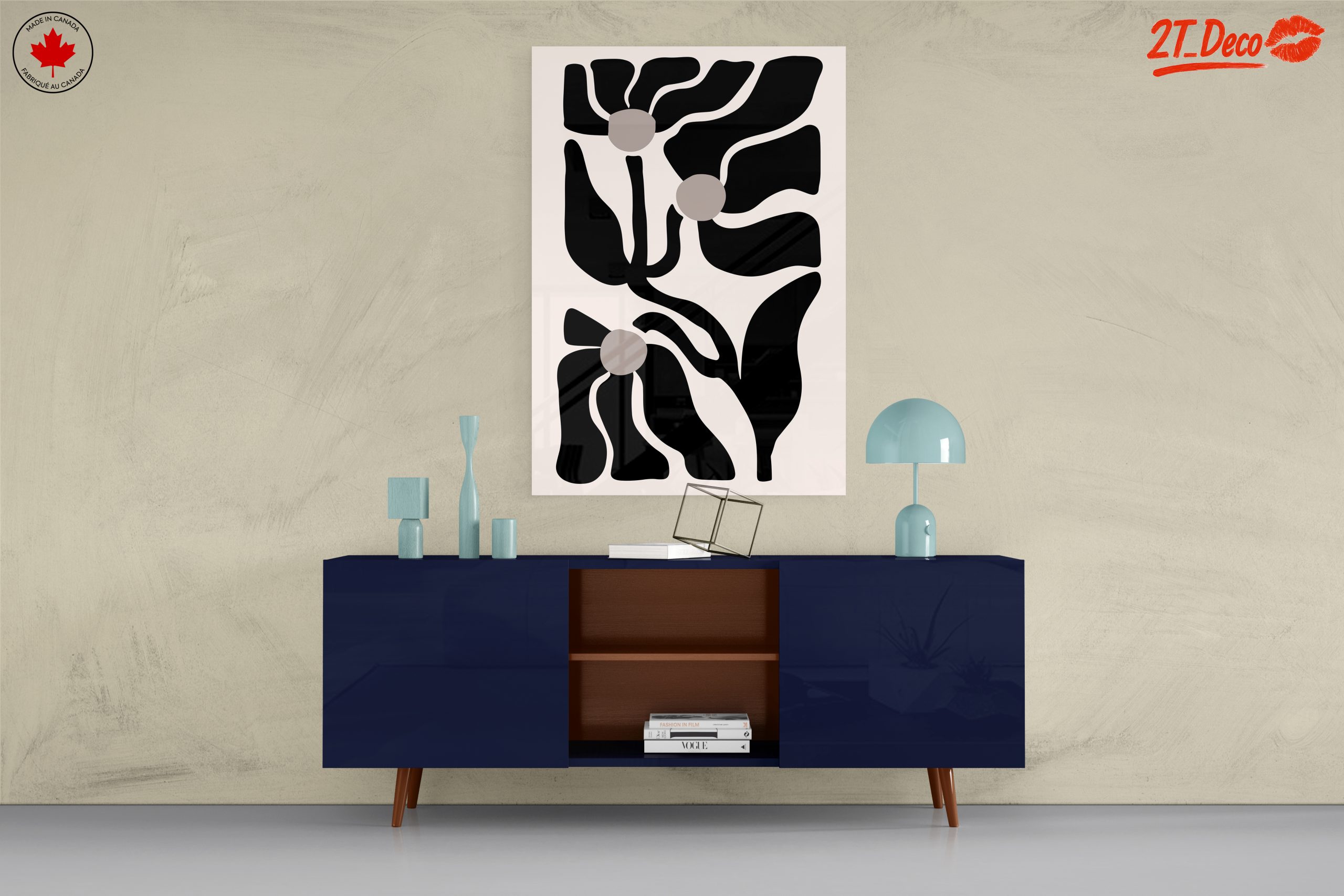 Stylized Abstract Floral Wall Art - Image 8