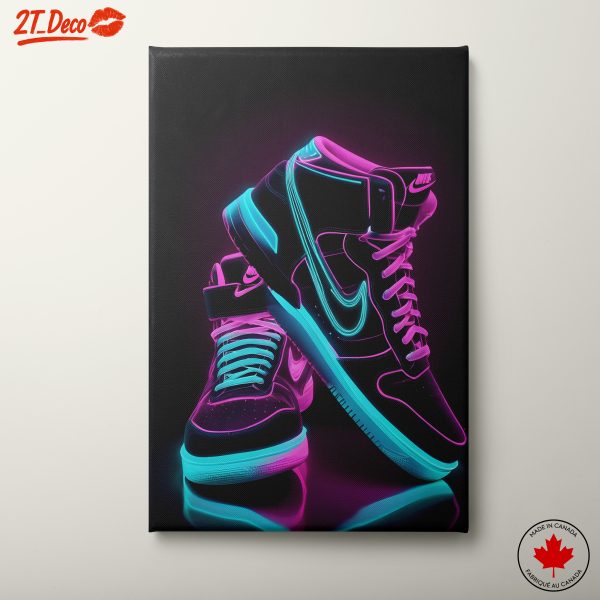 Stylish Nike Sneakers with Neon Accents