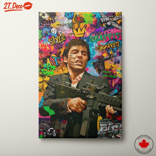 Vibrant Stylized Character Graffiti Art