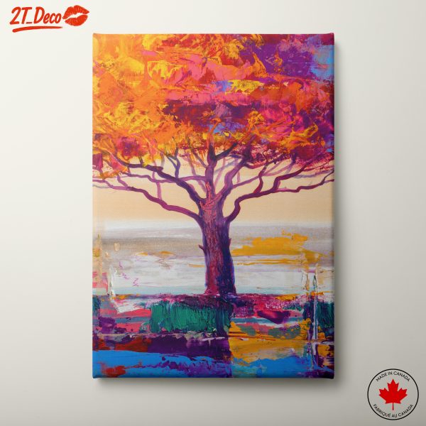 Vibrant Abstract Tree Art