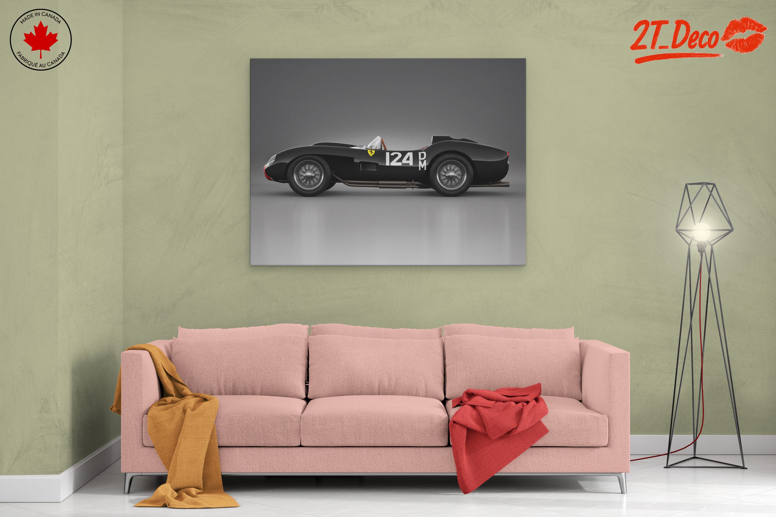 Classic Race Car in Black - Image 2
