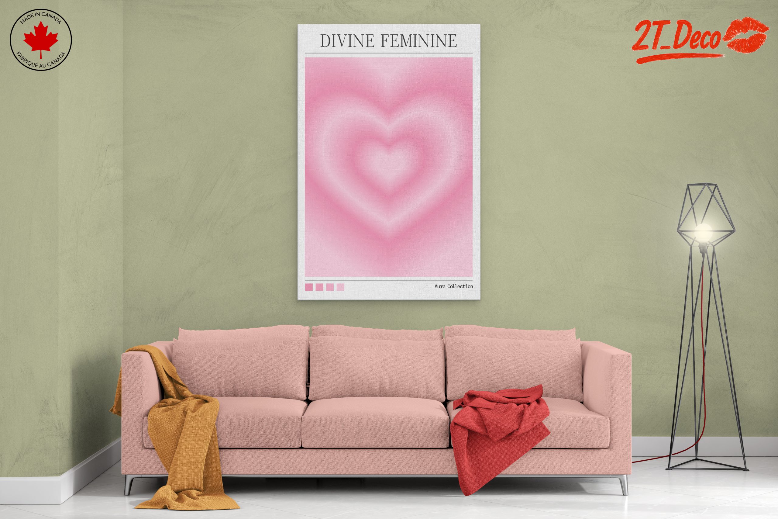 Divine Feminine Heart Aura Art - Image 2
