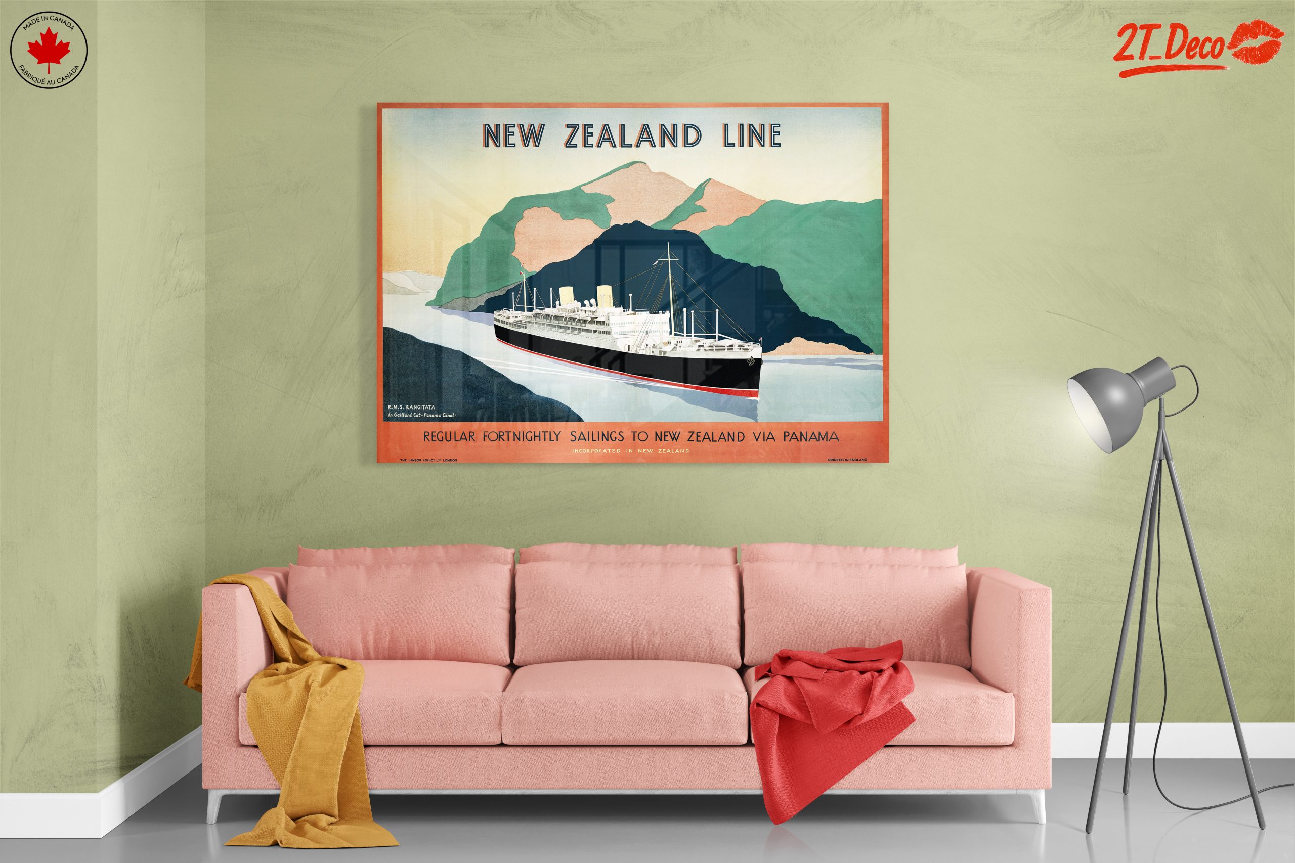 New Zealand Line Vintage Travel Poster - Image 7