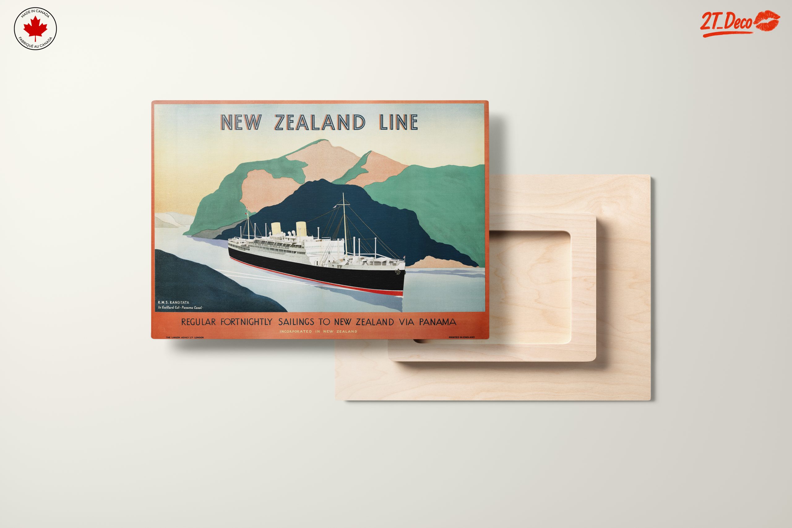 New Zealand Line Vintage Travel Poster - Image 11