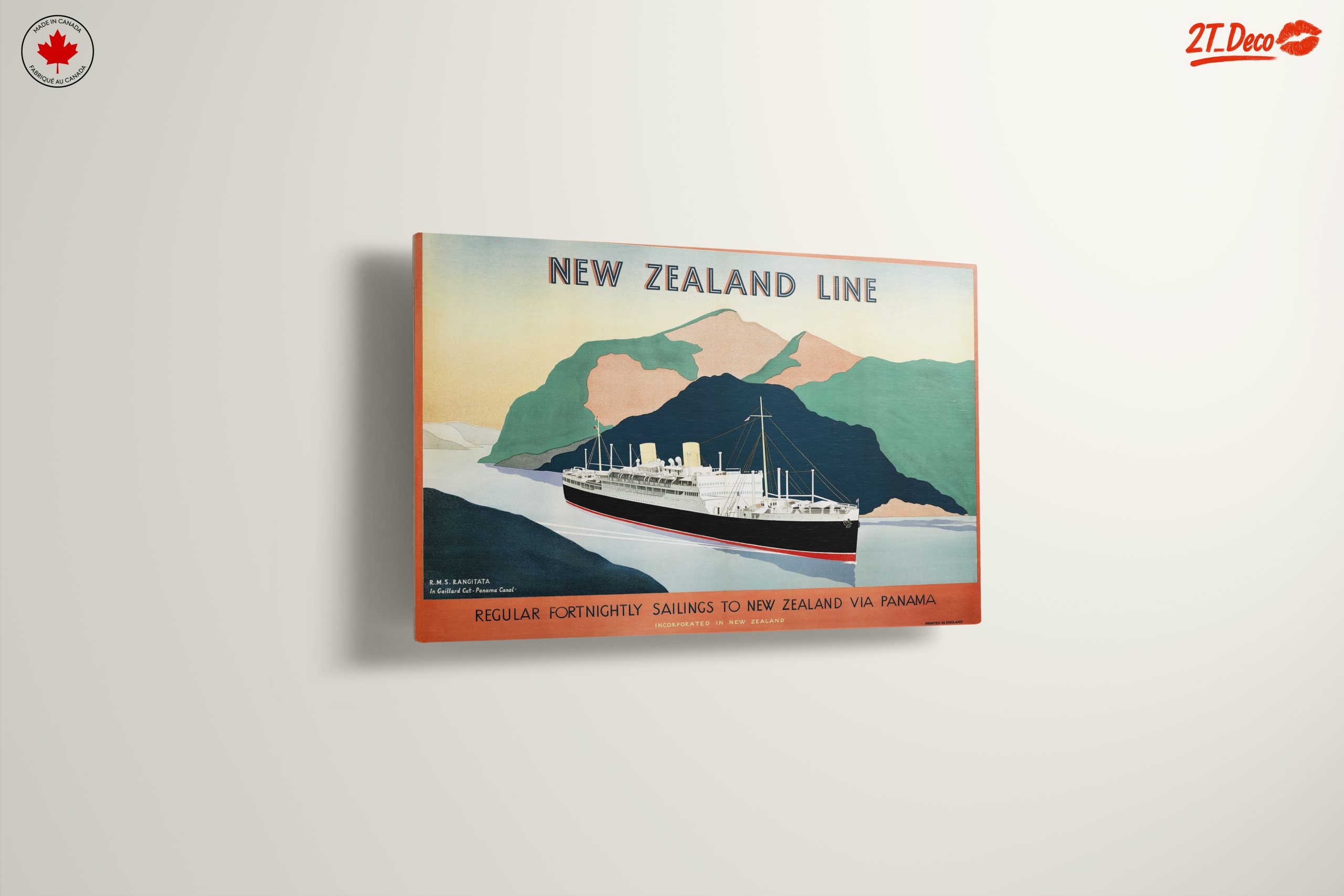 New Zealand Line Vintage Travel Poster - Image 13