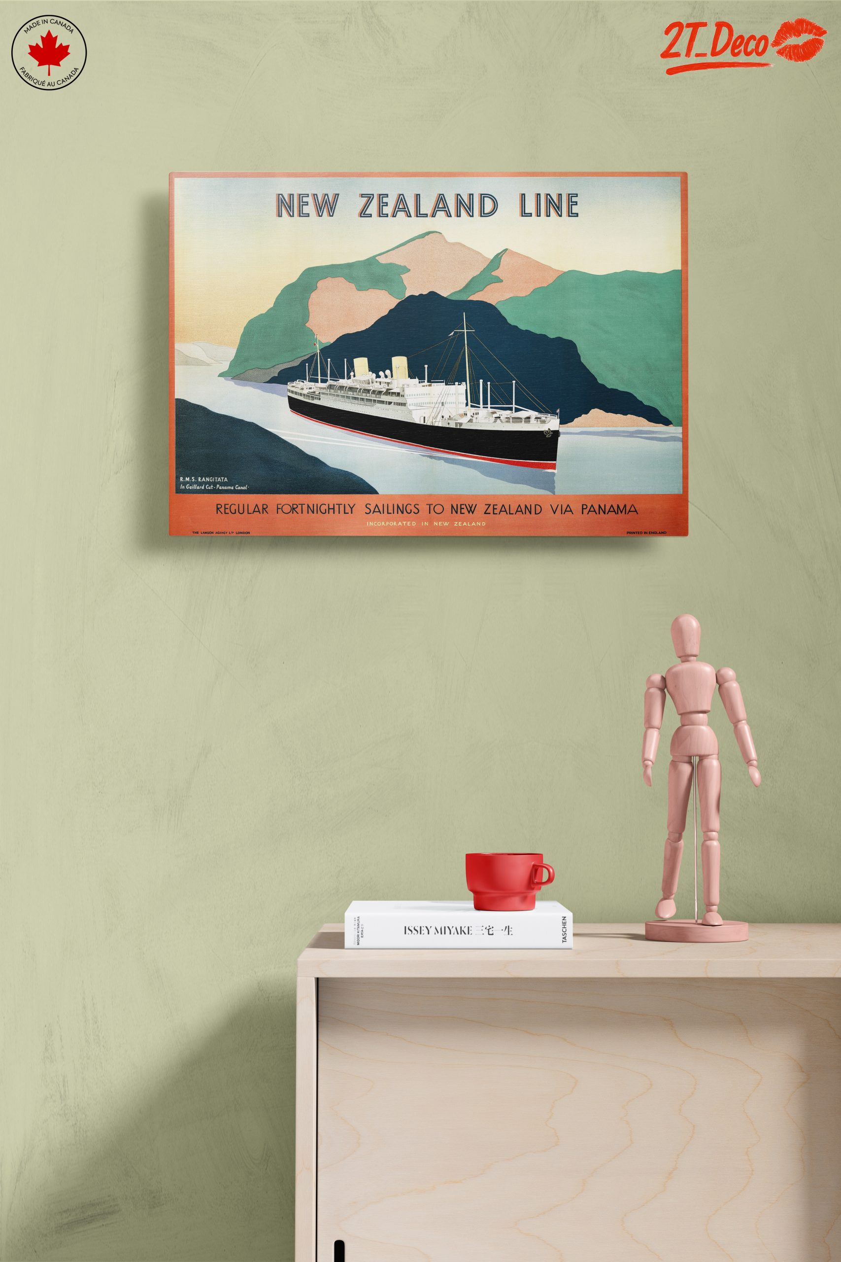 New Zealand Line Vintage Travel Poster - Image 14