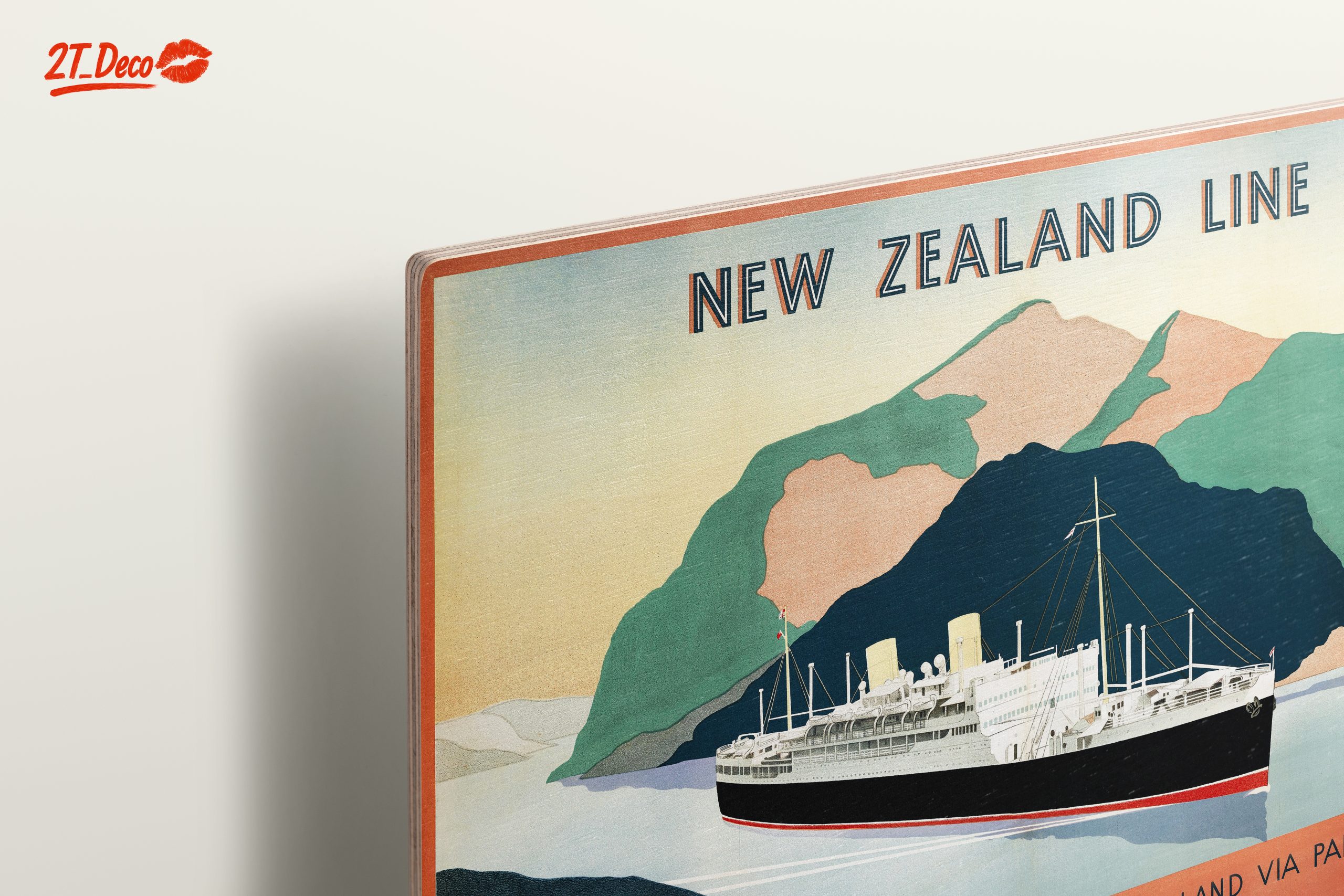 New Zealand Line Vintage Travel Poster - Image 15