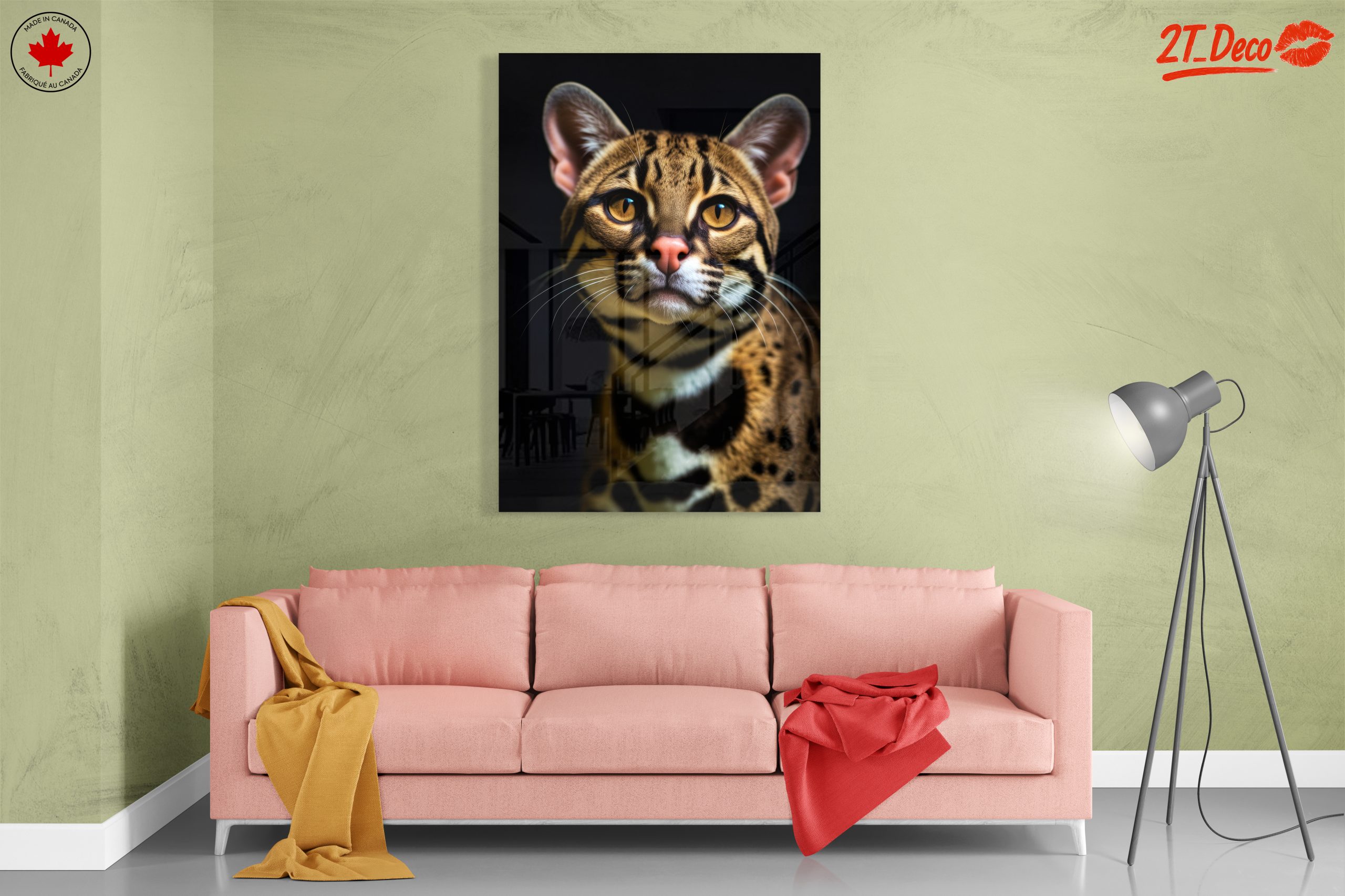 Majestic Feline Portrait with Exotic Patterns - Image 7