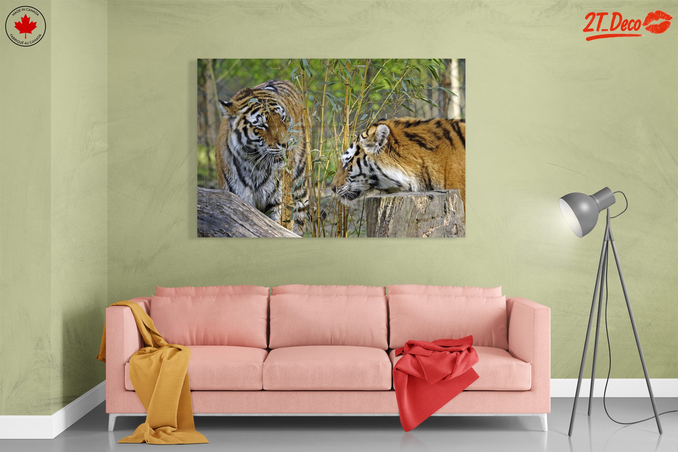 Pair of Tigers Among Bamboo - Image 7