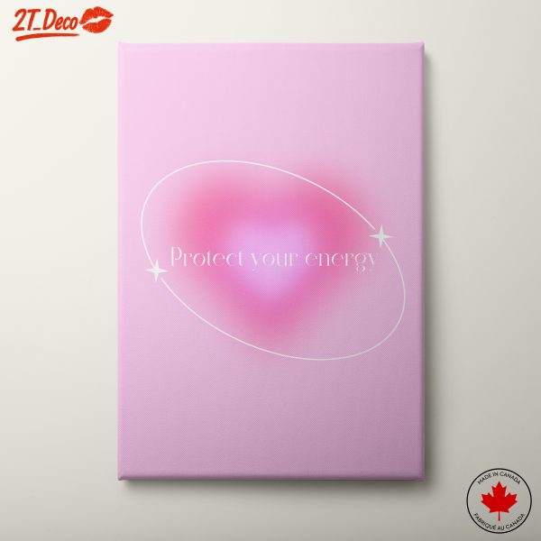 Protect Your Energy Inspirational Typography Art