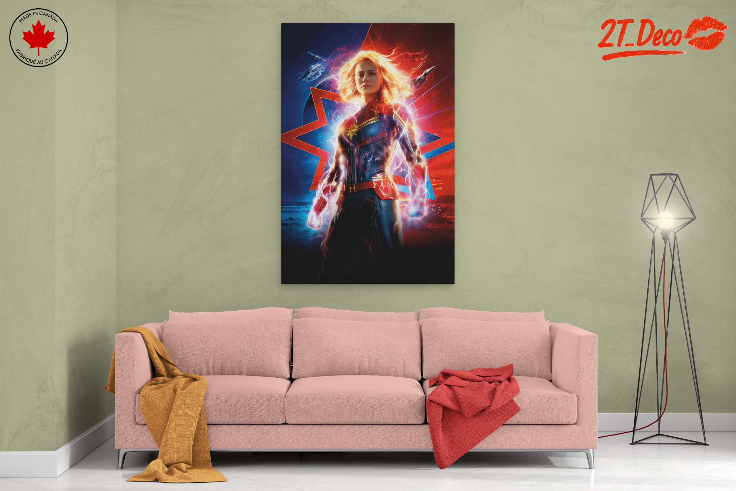Captain Marvel Artwork Featuring Marvel Hero - Image 2