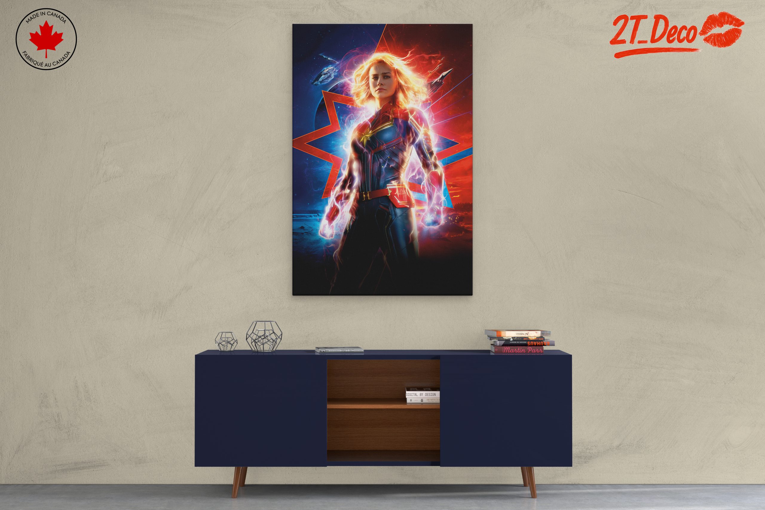Captain Marvel Artwork Featuring Marvel Hero - Image 3