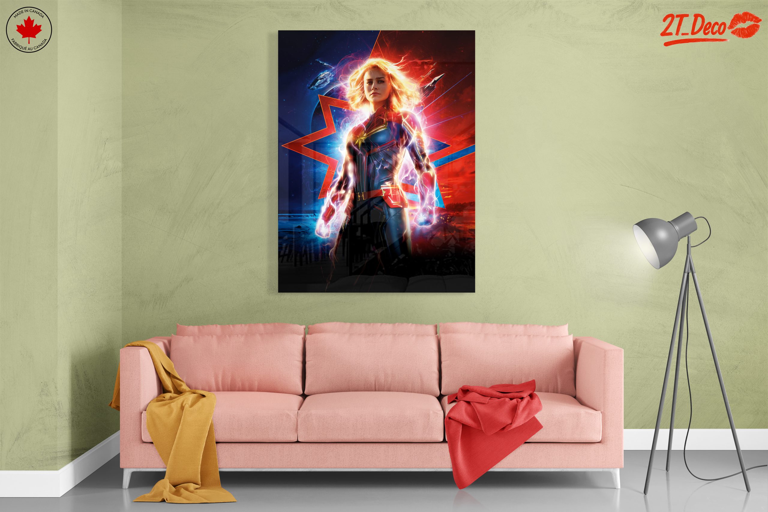 Captain Marvel Artwork Featuring Marvel Hero - Image 7