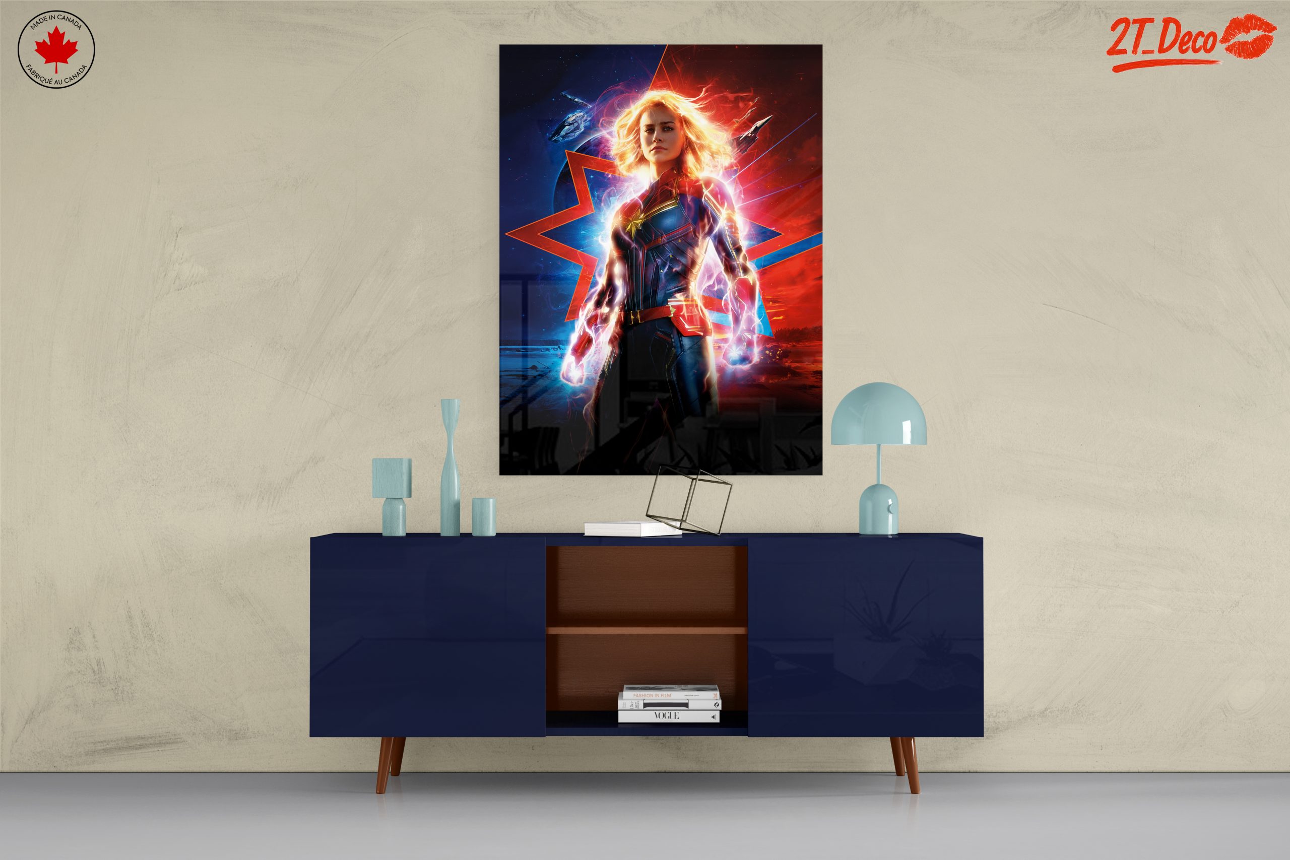Captain Marvel Artwork Featuring Marvel Hero - Image 8