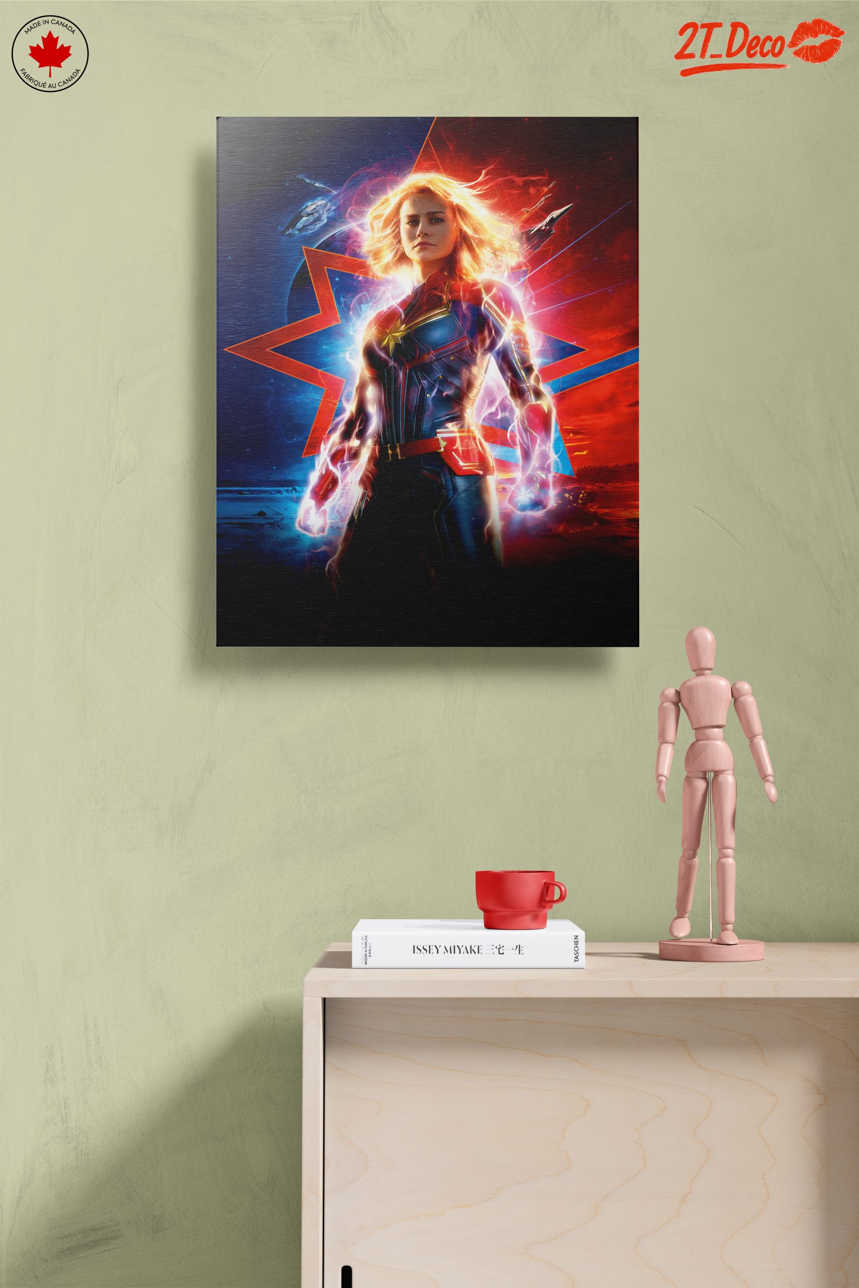 Captain Marvel Artwork Featuring Marvel Hero - Image 14