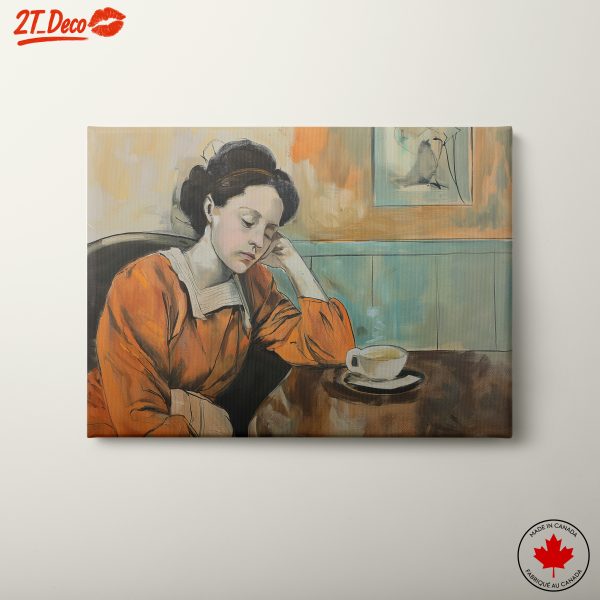 Contemplative Woman with Tea