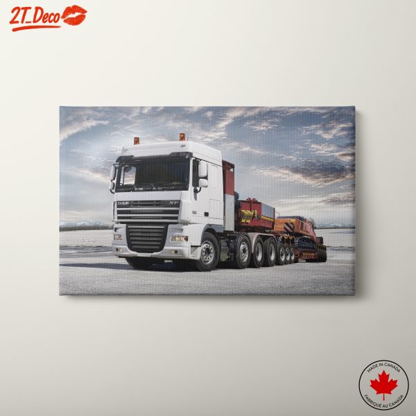 DAF XF Truck on Snowy Landscape