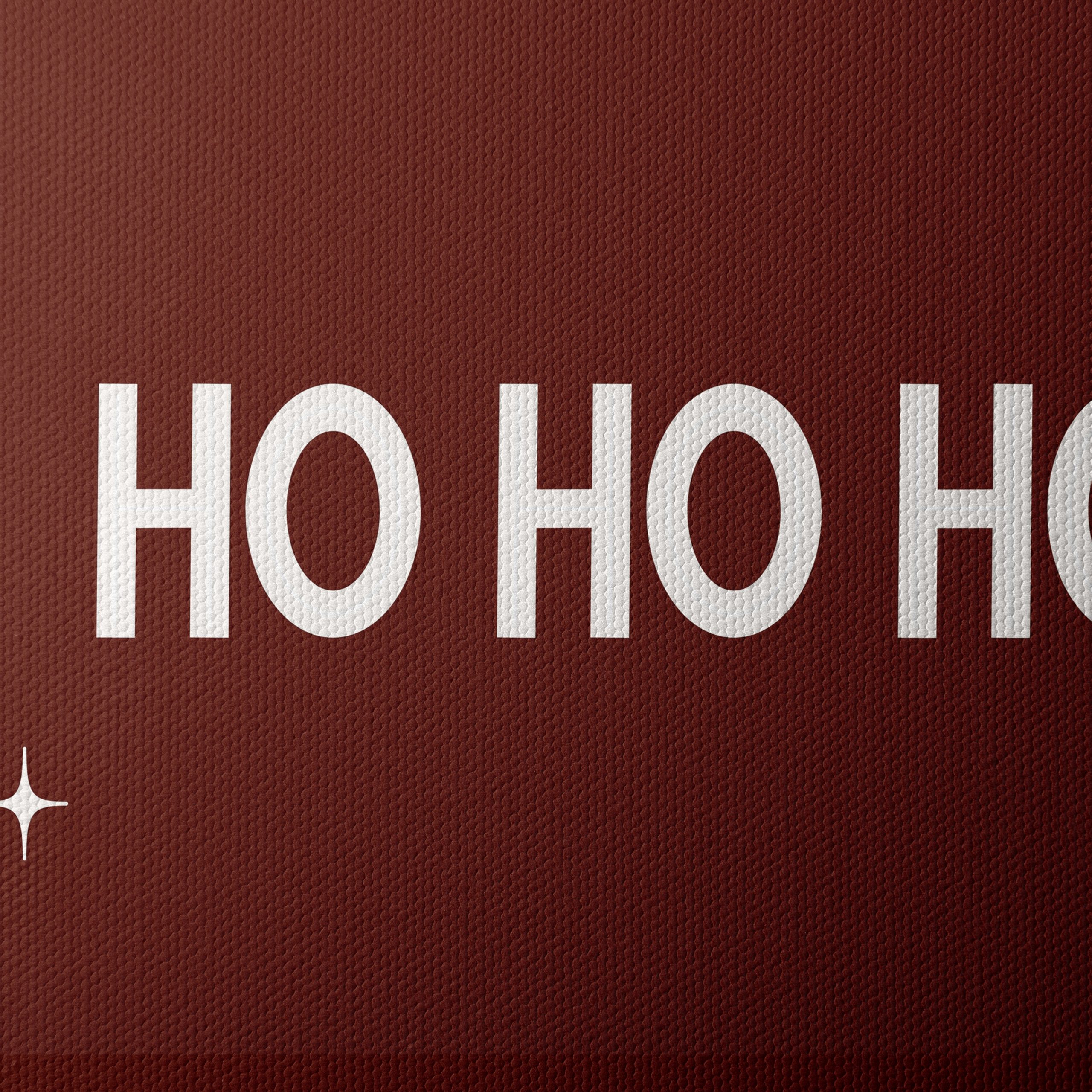 Ho Ho Ho Holiday Typography Art - Image 4