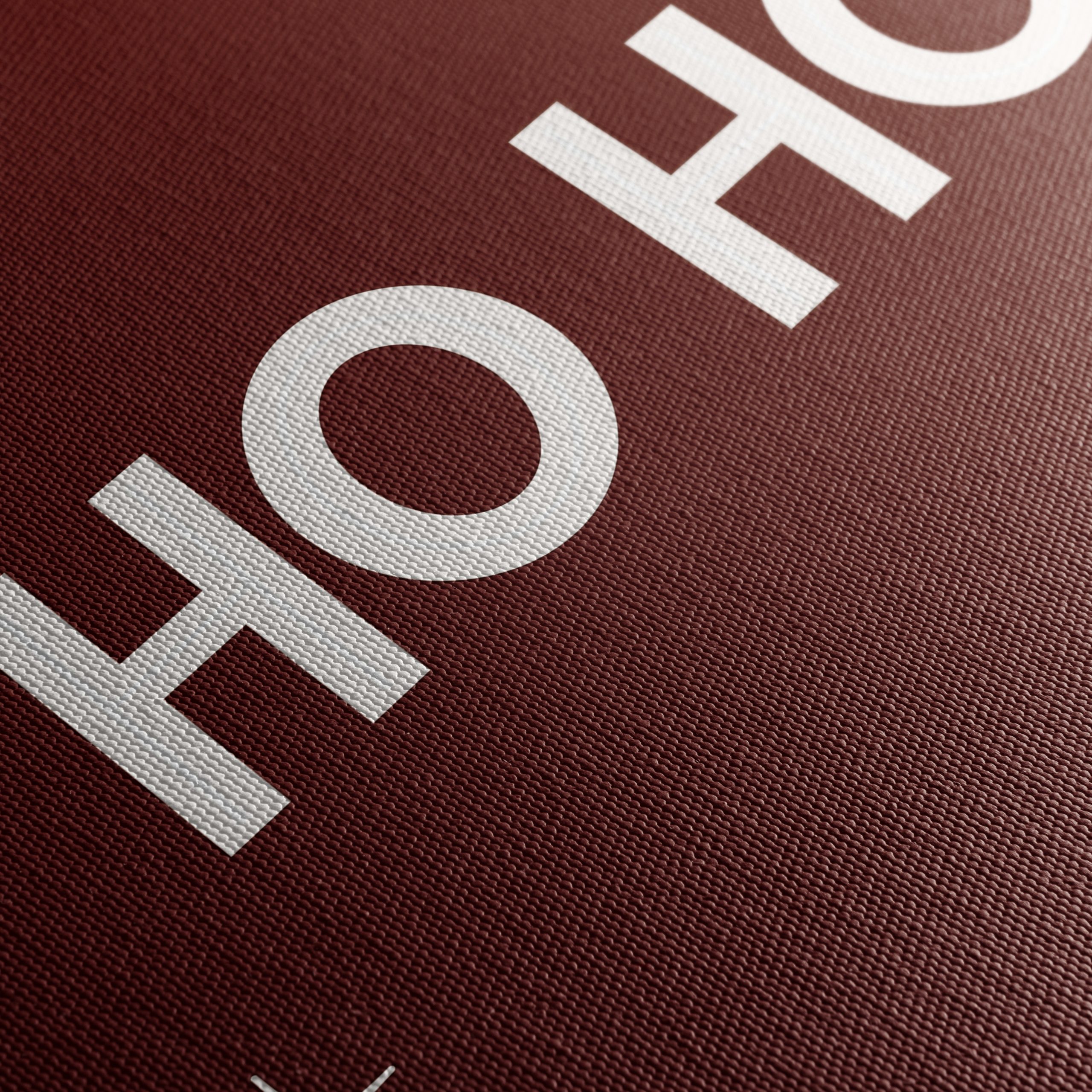 Ho Ho Ho Holiday Typography Art - Image 5