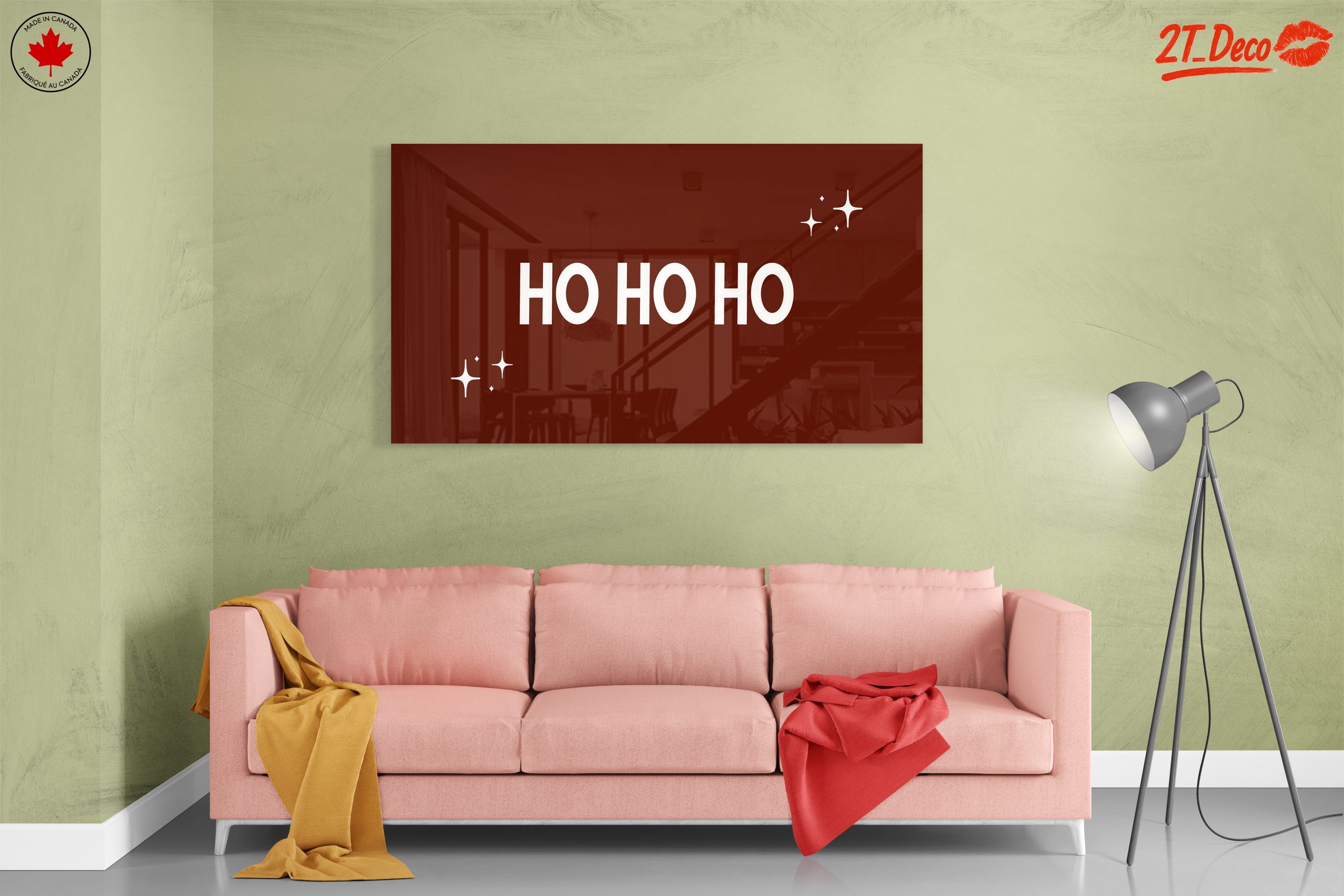 Ho Ho Ho Holiday Typography Art - Image 7