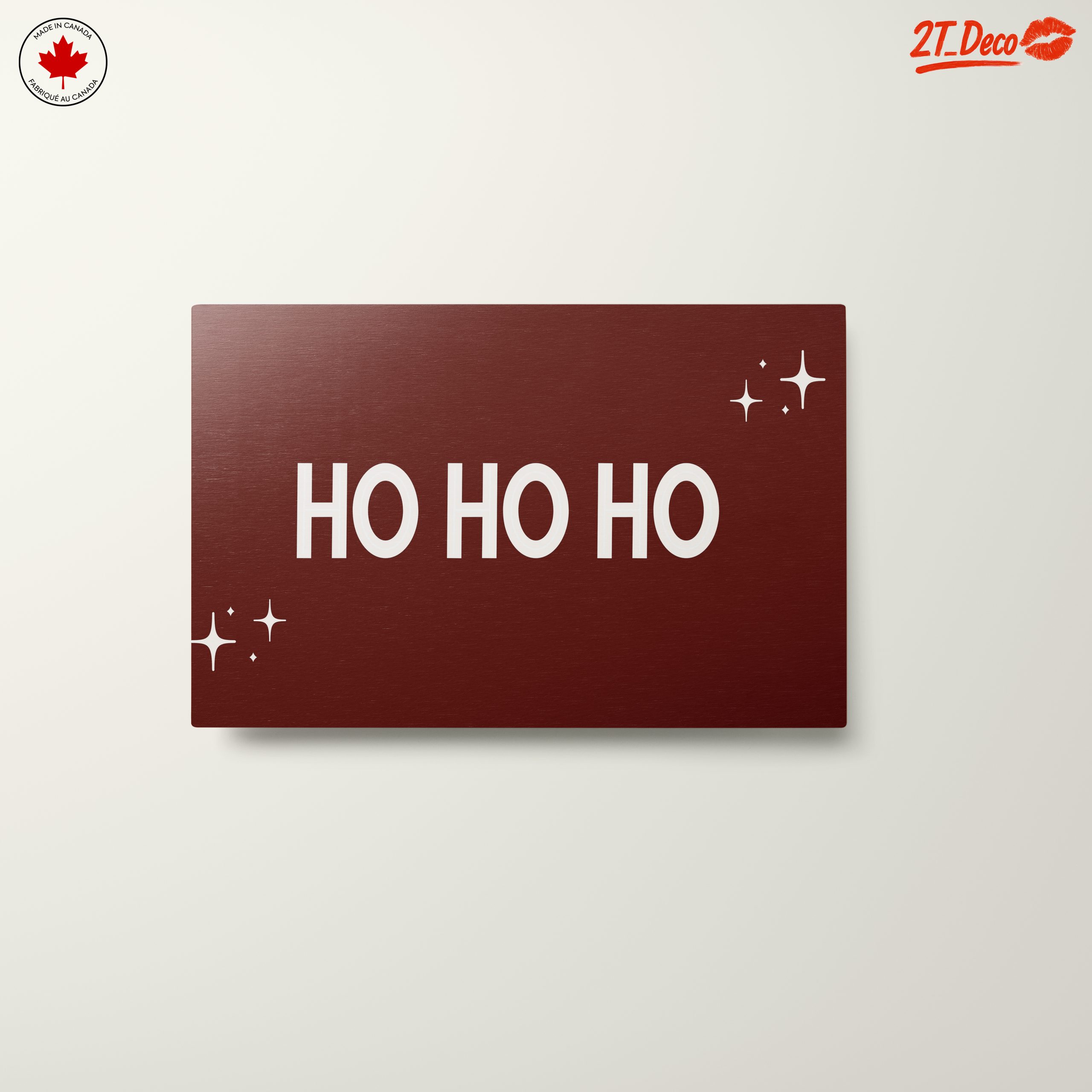 Ho Ho Ho Holiday Typography Art - Image 10