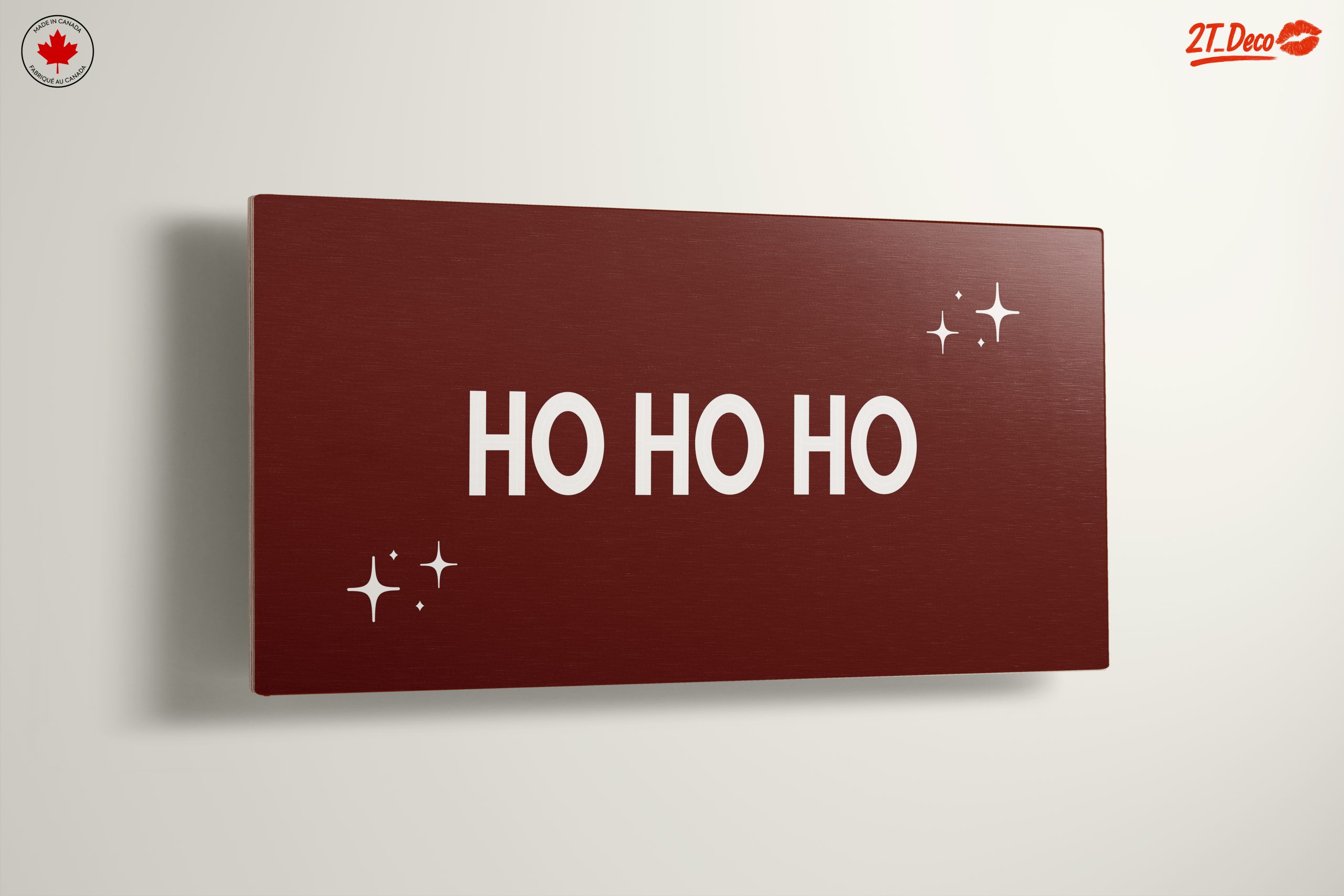 Ho Ho Ho Holiday Typography Art - Image 13