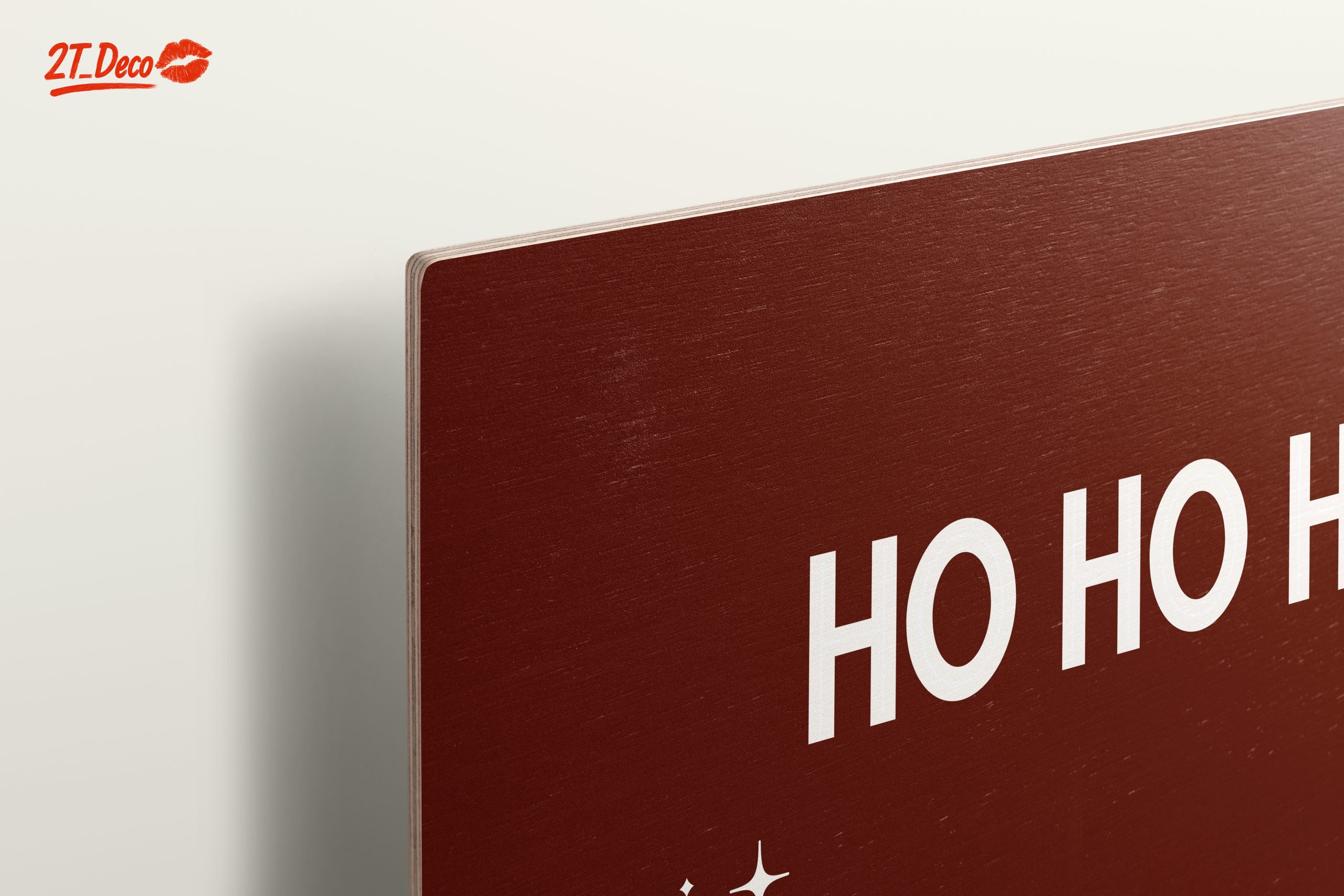 Ho Ho Ho Holiday Typography Art - Image 15
