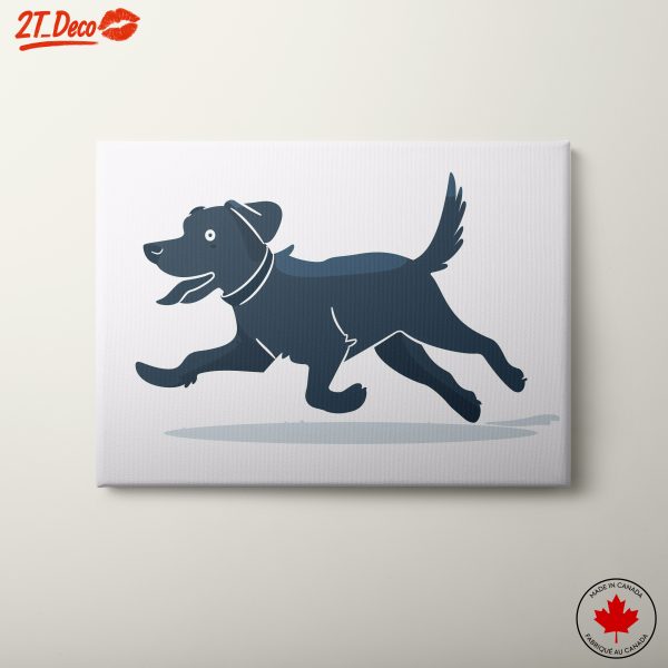Playful Dog Illustration Art