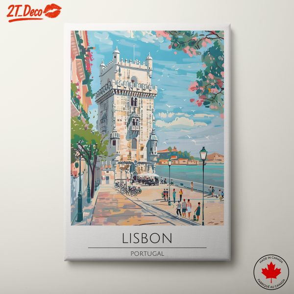 Lisbon City Landscape Art
