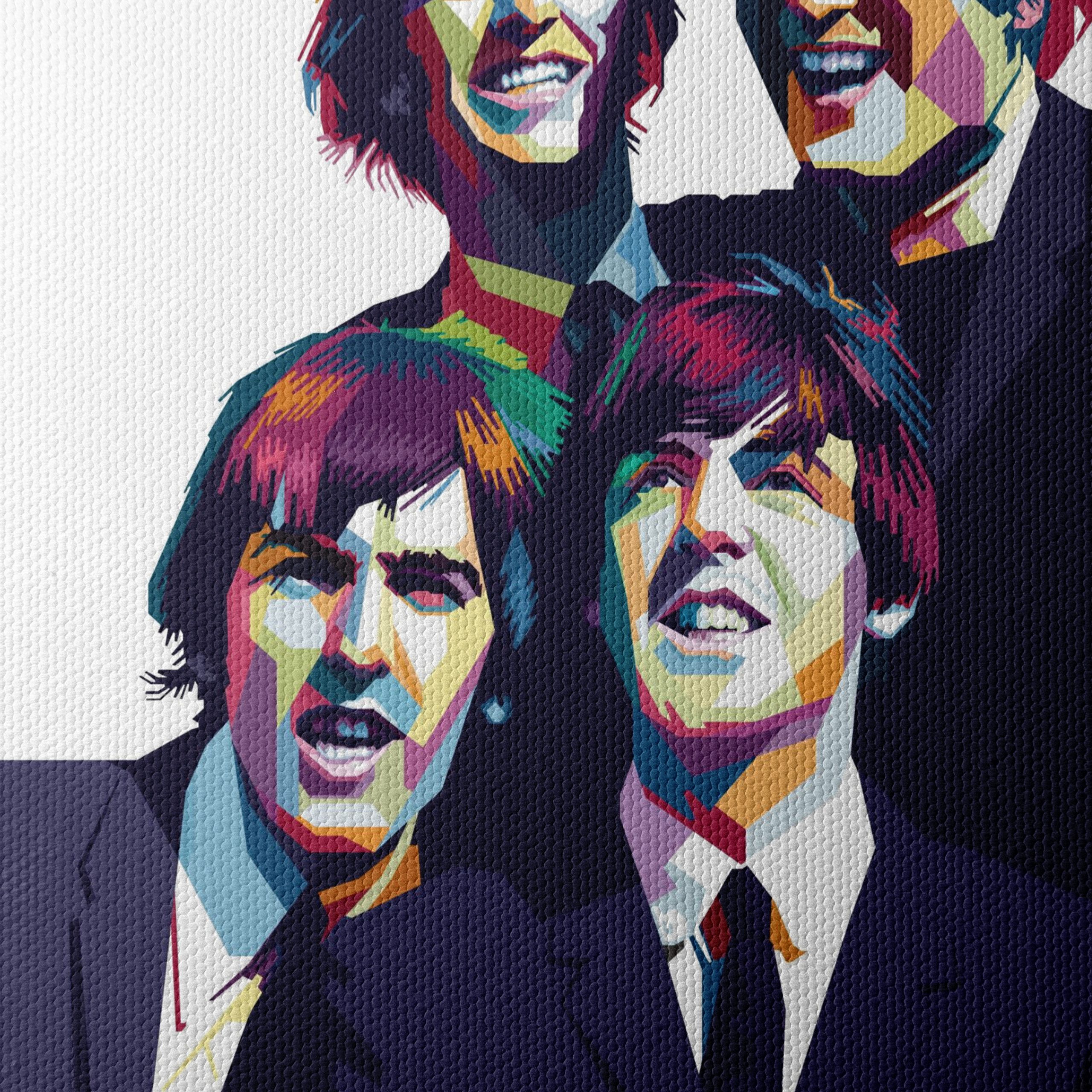 The Beatles Iconic Portrait Art - Image 4